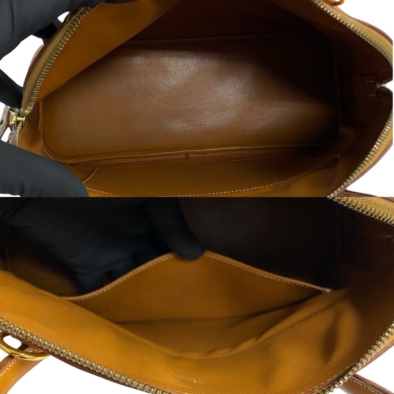 Hermes Hermes Handbag Brown Leather Size ONE SIZE - 8 Thumbnail