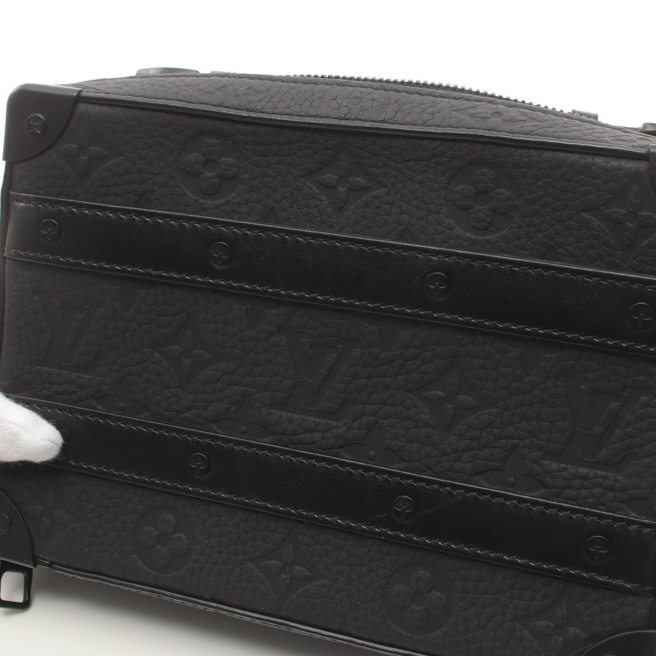Louis Vuitton Louis Vuitton Handle Soft Trunk Monogram Taurillon Shoulder Bag Leather Black Size ONE SIZE - 8 Thumbnail