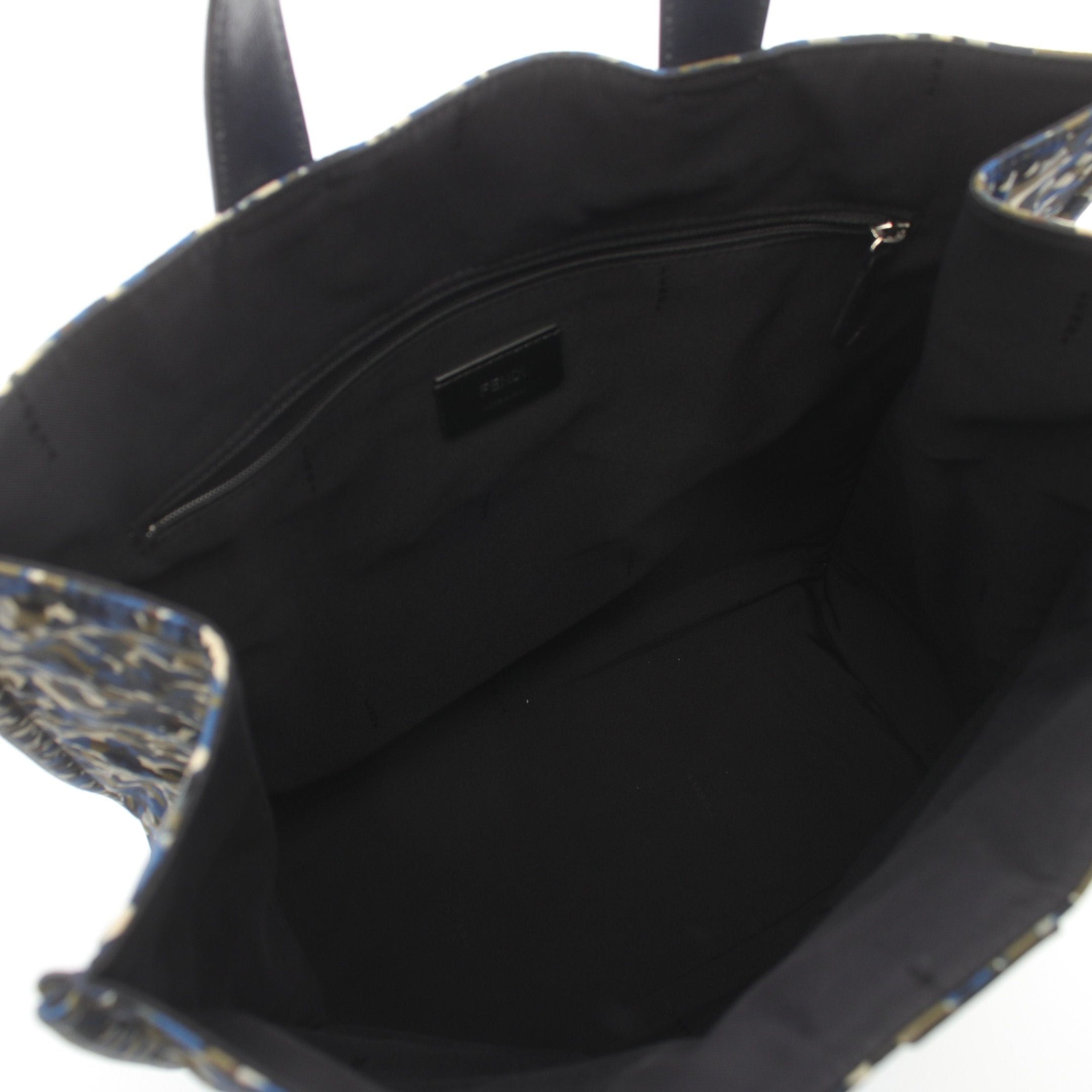 Fendi Fendi Bag Bugs Monster Handbag Tote Nylon Leather Navy Multicolor Size ONE SIZE - 3 Thumbnail
