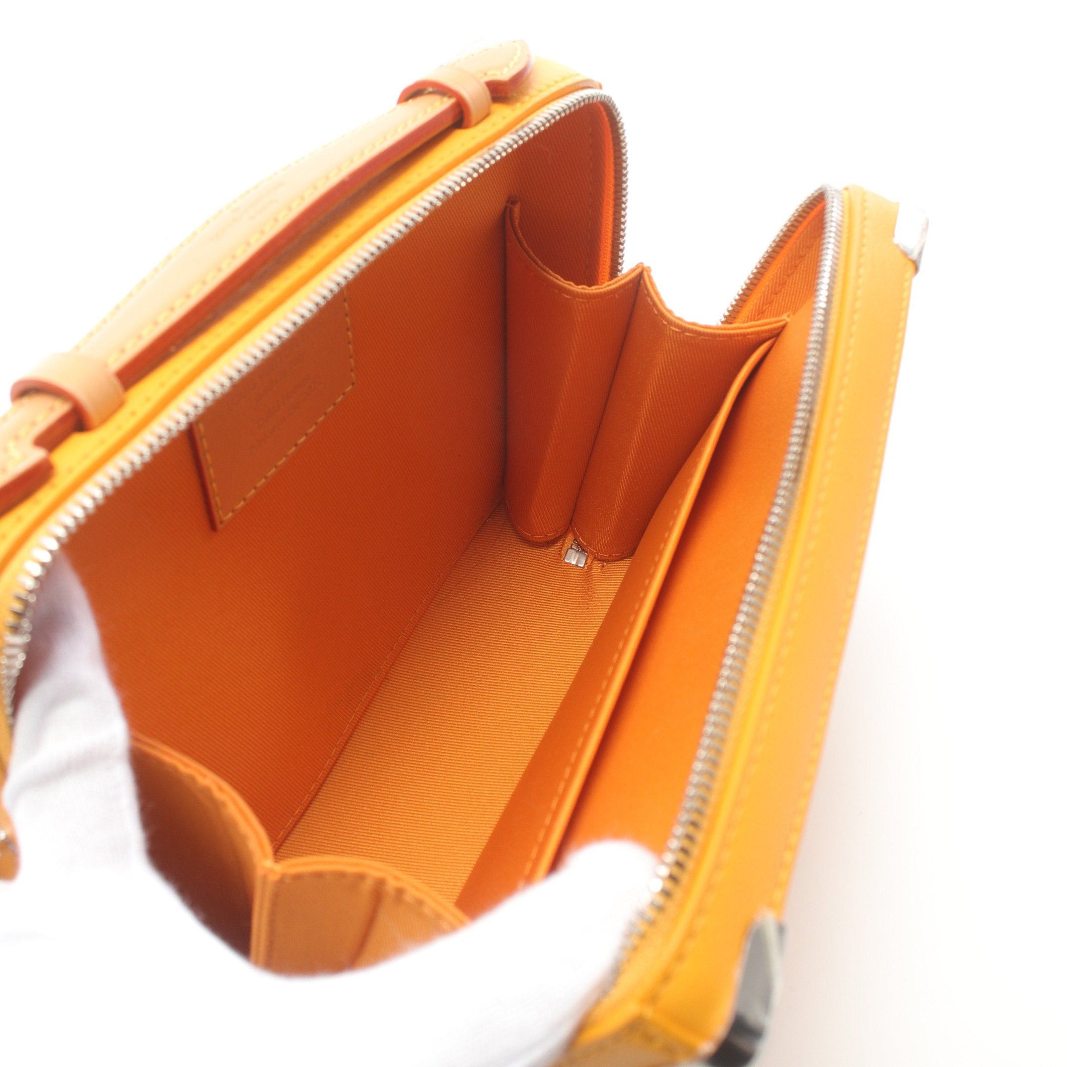 Louis Vuitton Louis Vuitton Soft Trunk Saffron Shoulder Bag Leather Orange Size ONE SIZE - 3 Thumbnail