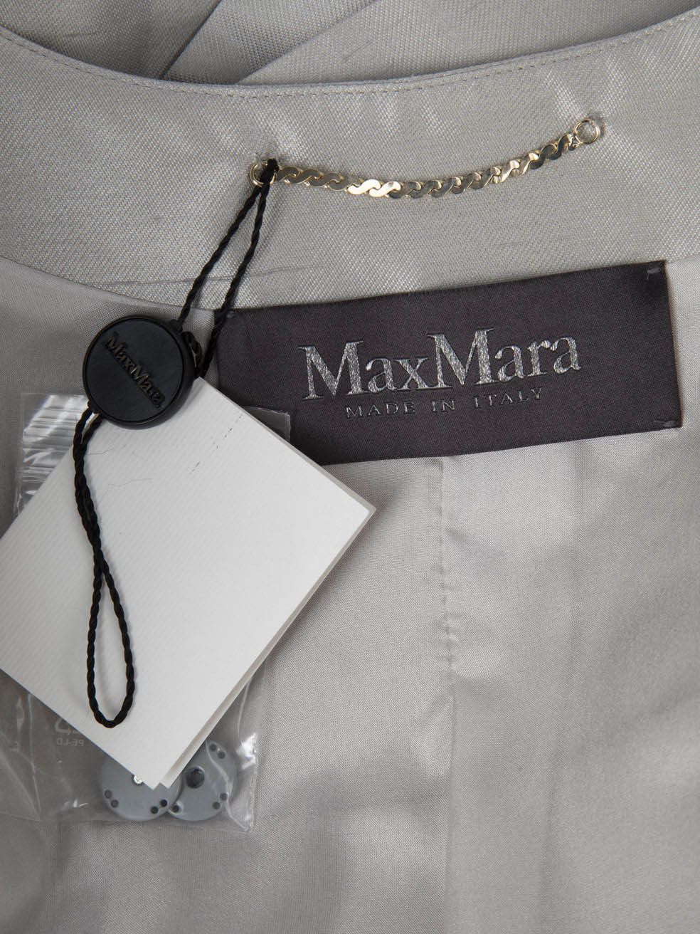 Max Mara Silver Cape Cropped Jacket Size M / US 6-8 / IT 42-44 - 5 Thumbnail
