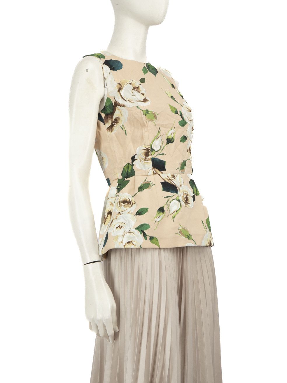 Dolce & Gabbana Floral Print Peplum Top Size M / US 6-8 / IT 42-44 - 2 Thumbnail