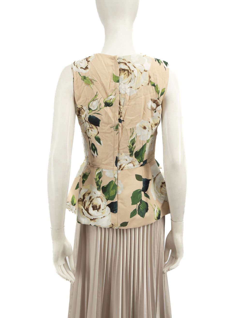 Dolce & Gabbana Floral Print Peplum Top Size M / US 6-8 / IT 42-44 - 3 Thumbnail