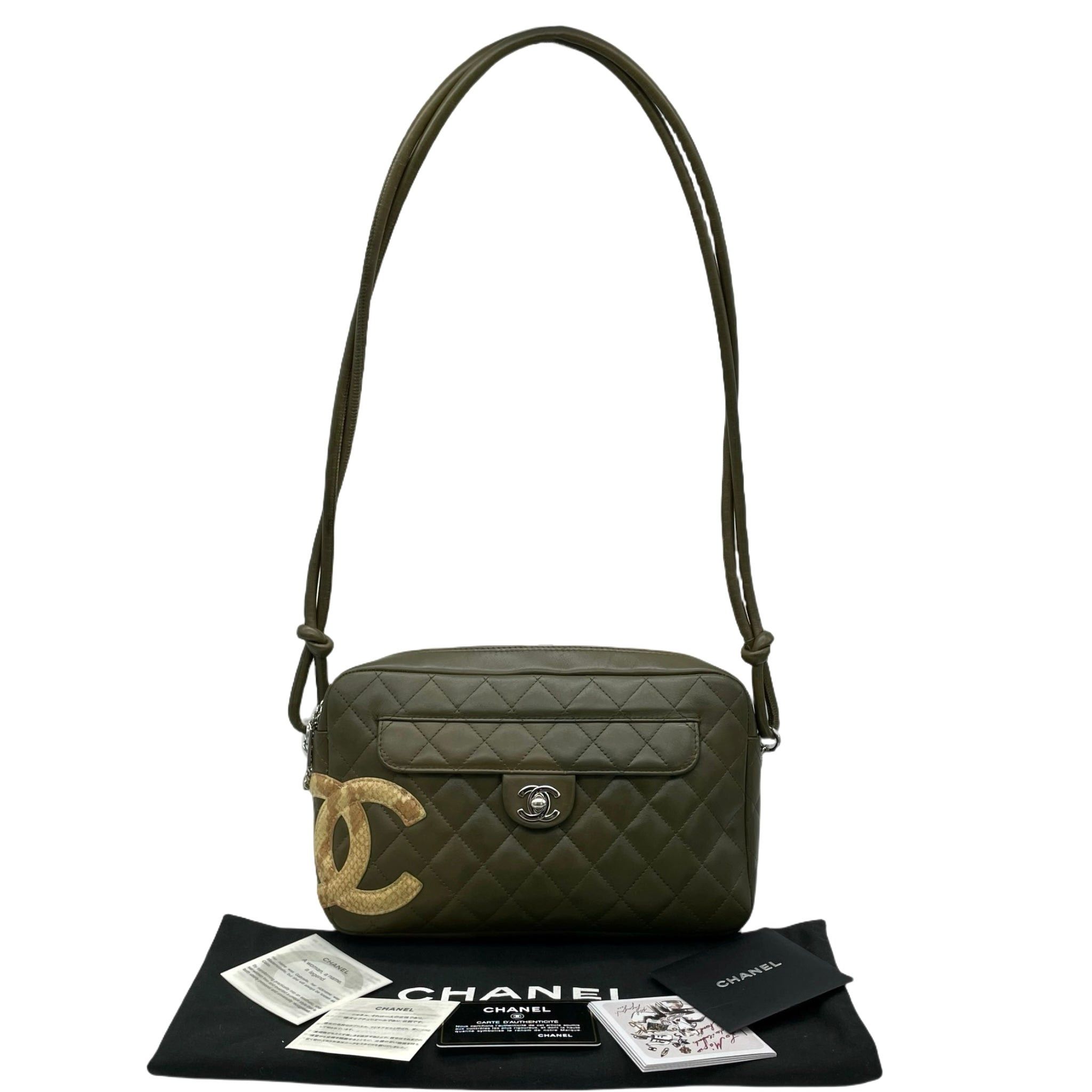 Chanel Chanel Cambon Line Python Coco Mark Shoulder Bag Size ONE SIZE - 4 Thumbnail