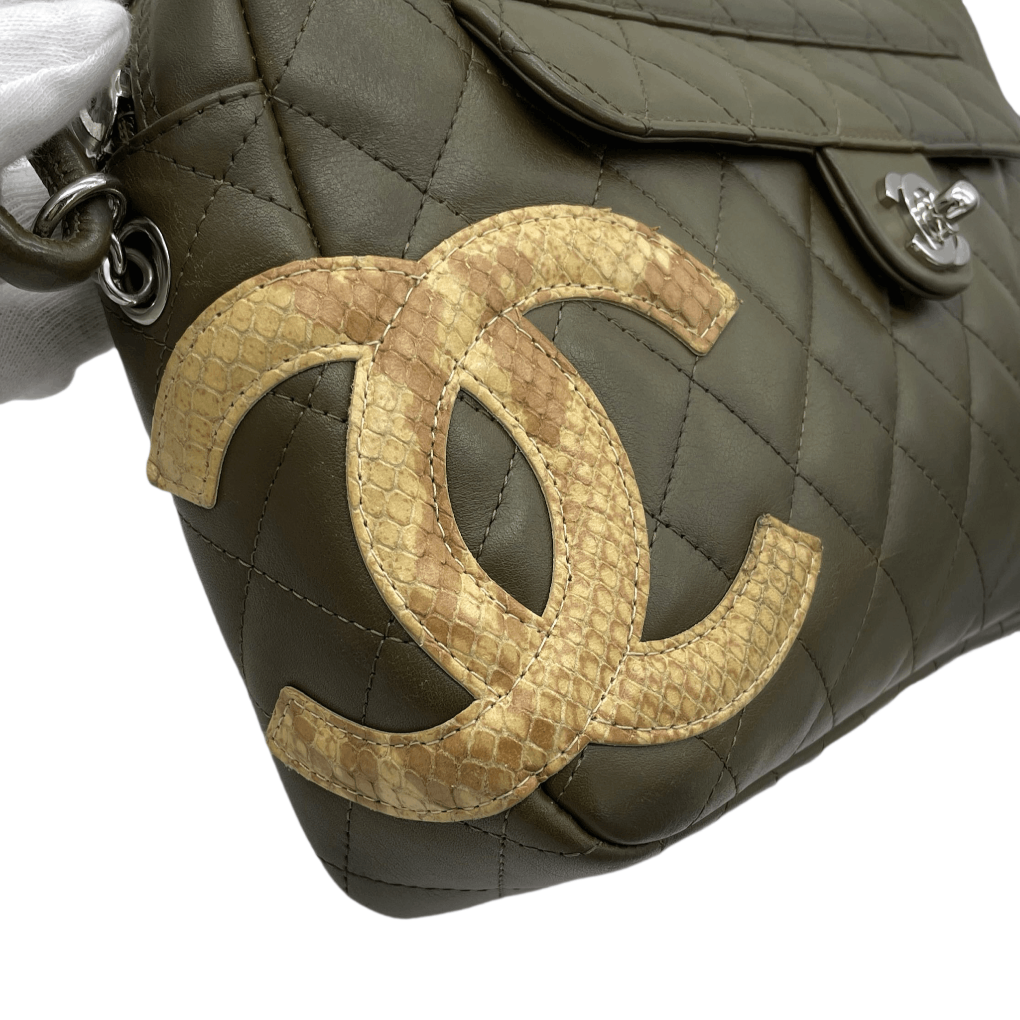 Chanel Chanel Cambon Line Python Coco Mark Shoulder Bag Size ONE SIZE - 7 Thumbnail