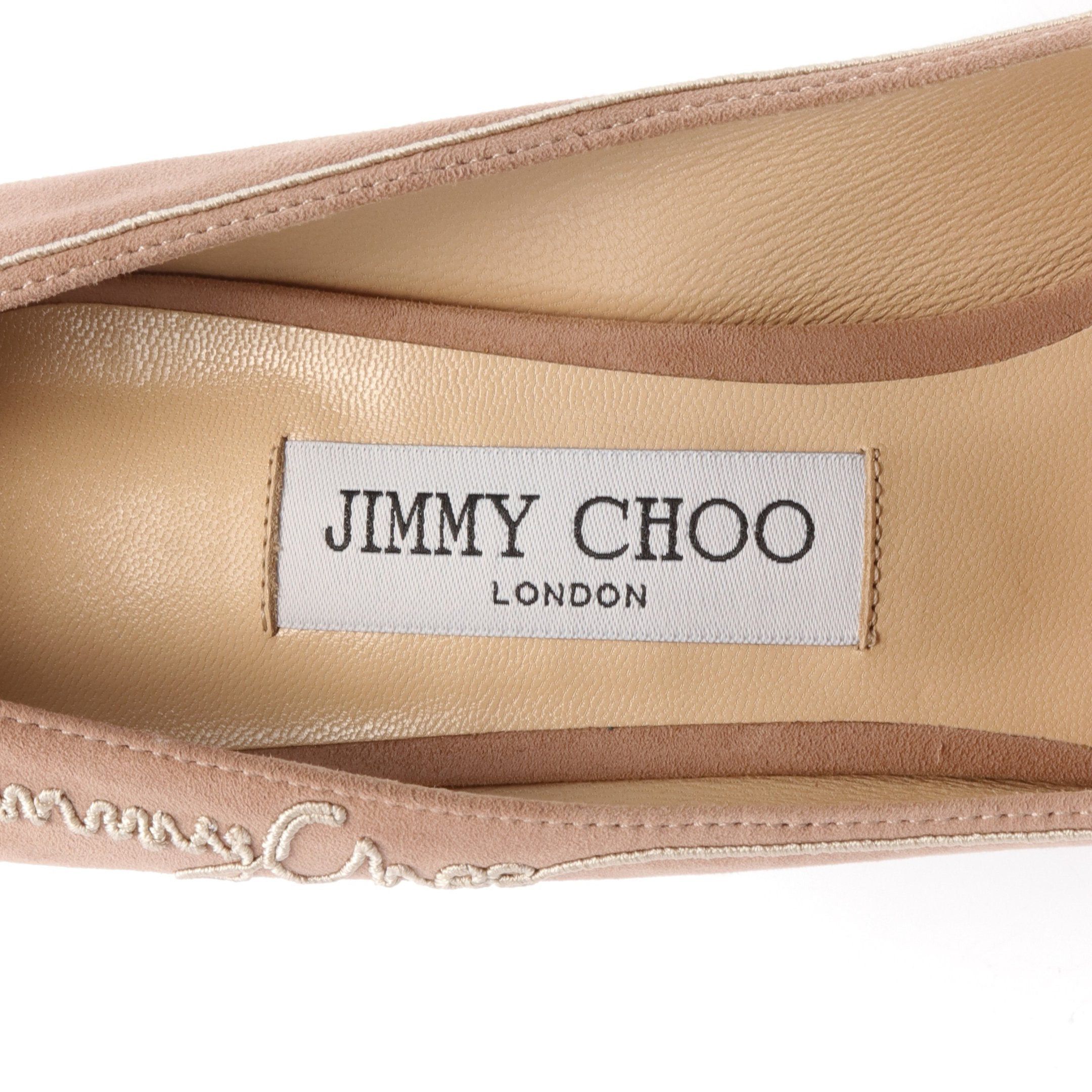 Jimmy Choo Jimmy Choo Romy Pumps Embroidery Suede Beige Size ONE SIZE - 5 Thumbnail