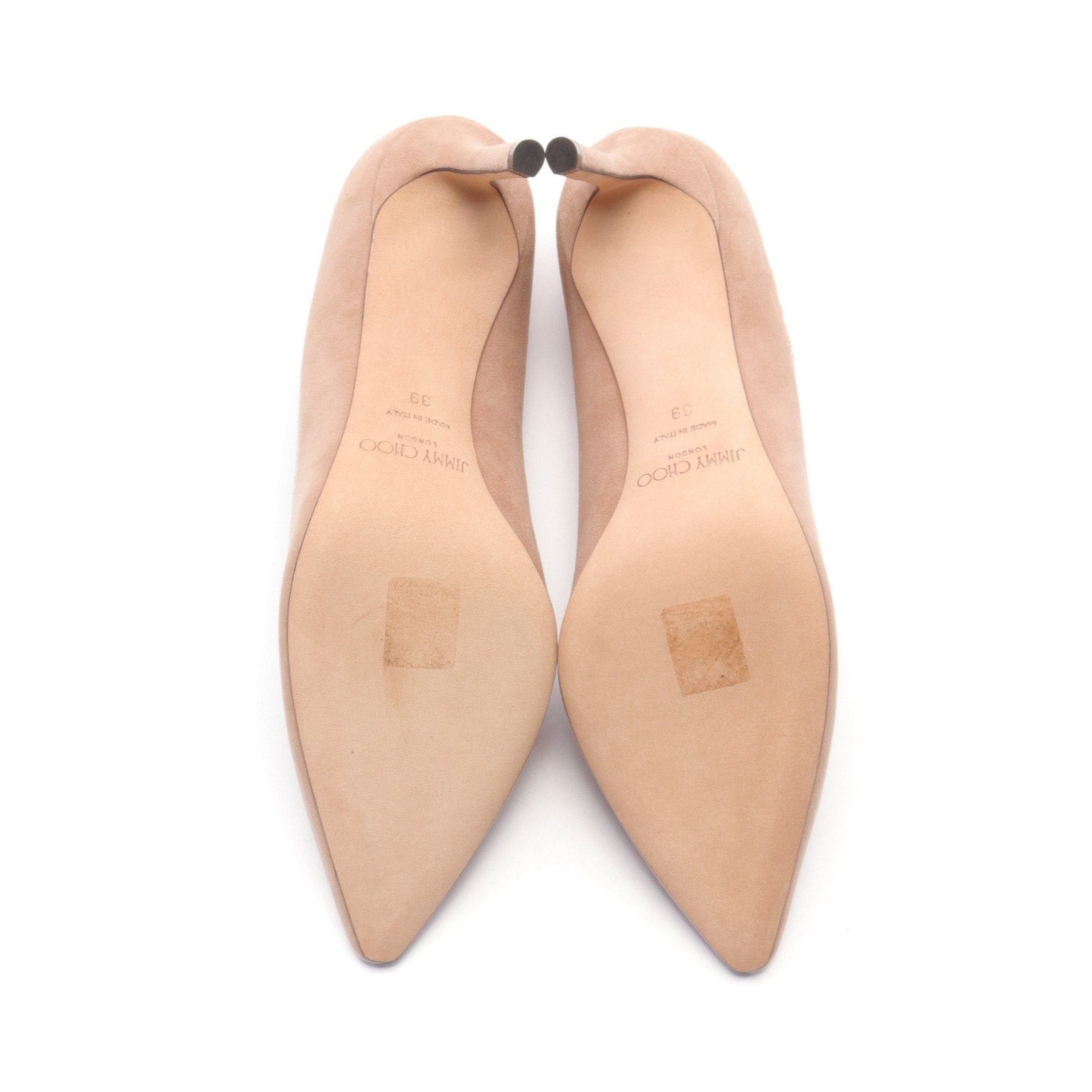 Jimmy Choo Jimmy Choo Romy Pumps Embroidery Suede Beige Size ONE SIZE - 4 Thumbnail