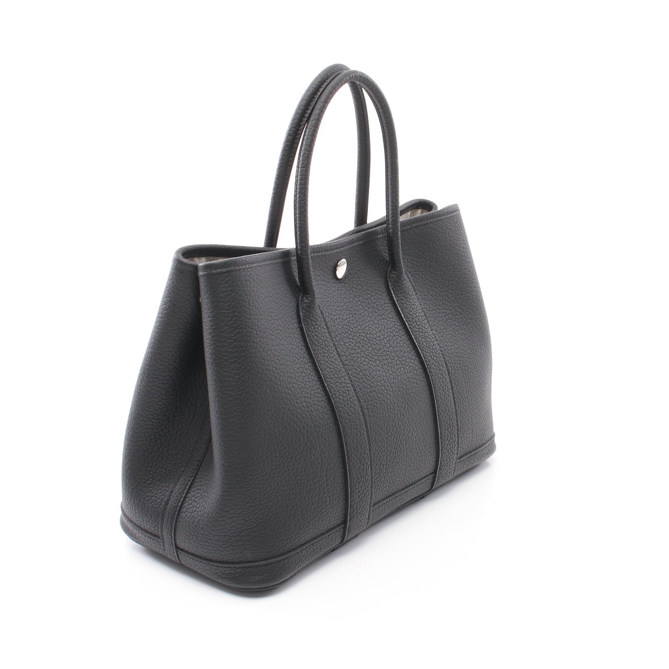 Hermes Hermes Garden Party Tpm Handbag Tote Bag Negonda Leather Black Silver Hardware Double Engraved Size ONE SIZE - 2 Thumbnail