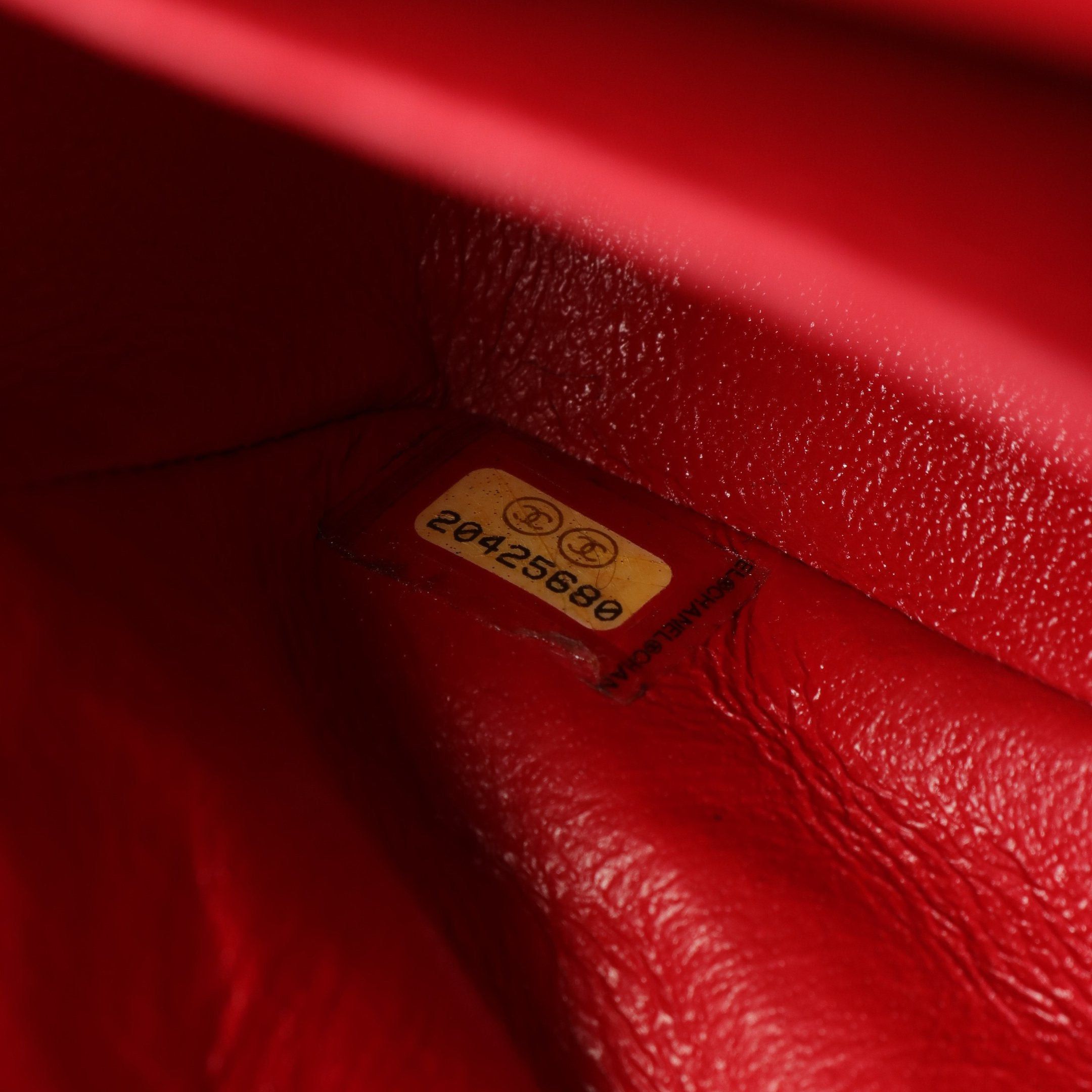 Chanel Chanel Matelasse Double Flap Chain Shoulder Bag Leather Red Silver Hardware Size ONE SIZE - 5 Thumbnail