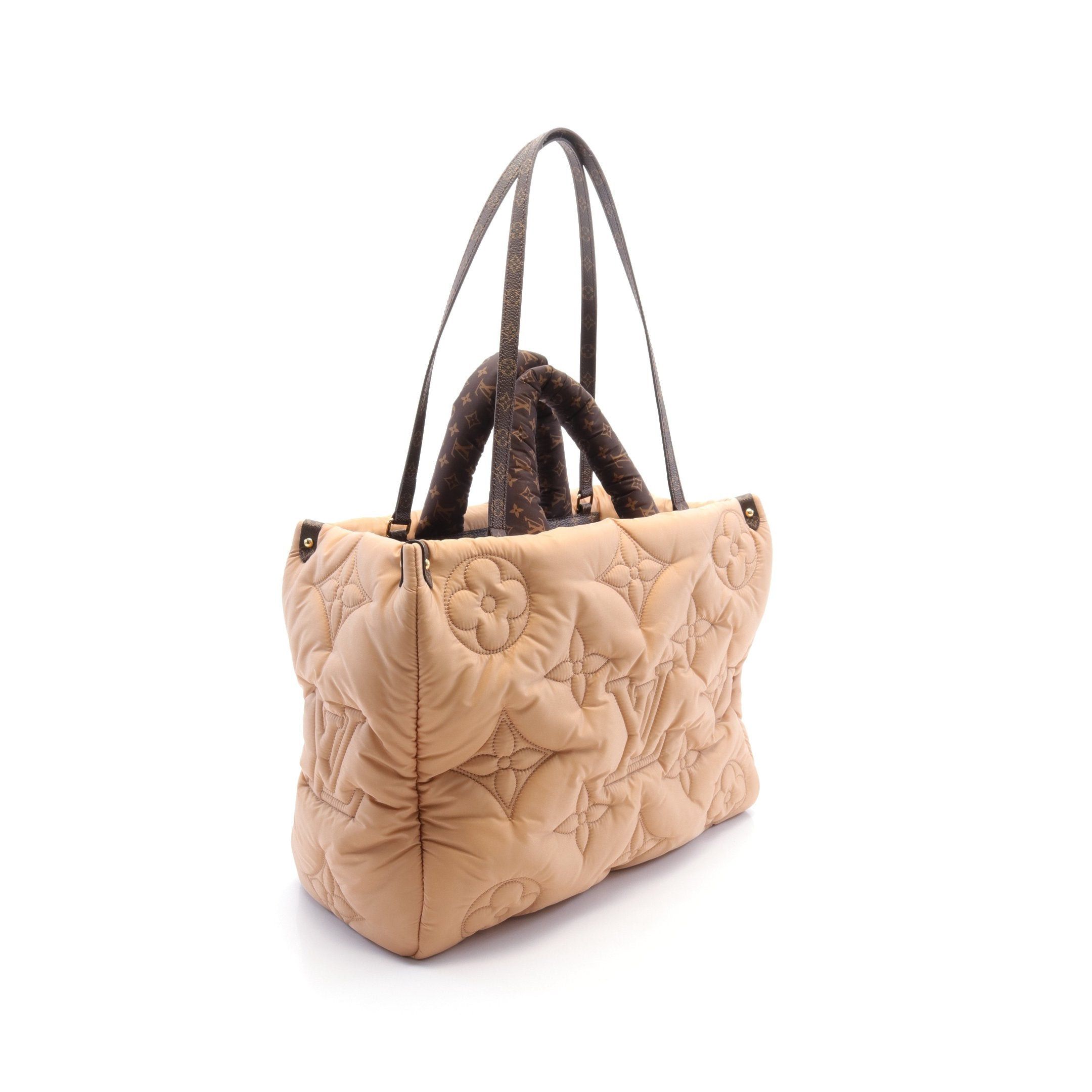 Louis Vuitton Louis Vuitton On-The-Go Gm Lv Pillow Shoulder Bag Tote Nylon Beige Brown Size ONE SIZE - 2 Thumbnail