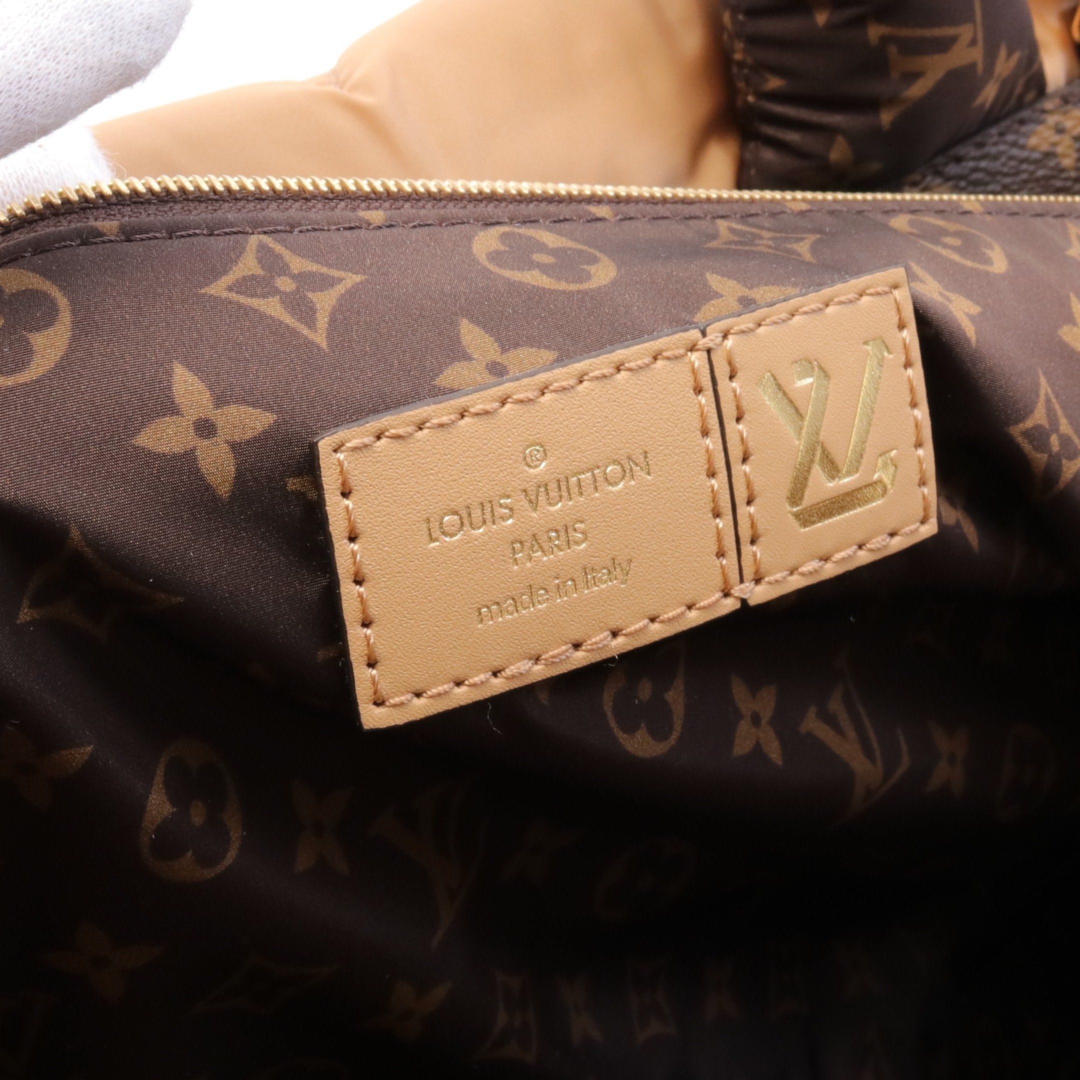 Louis Vuitton Louis Vuitton On-The-Go Gm Lv Pillow Shoulder Bag Tote Nylon Beige Brown Size ONE SIZE - 4 Thumbnail