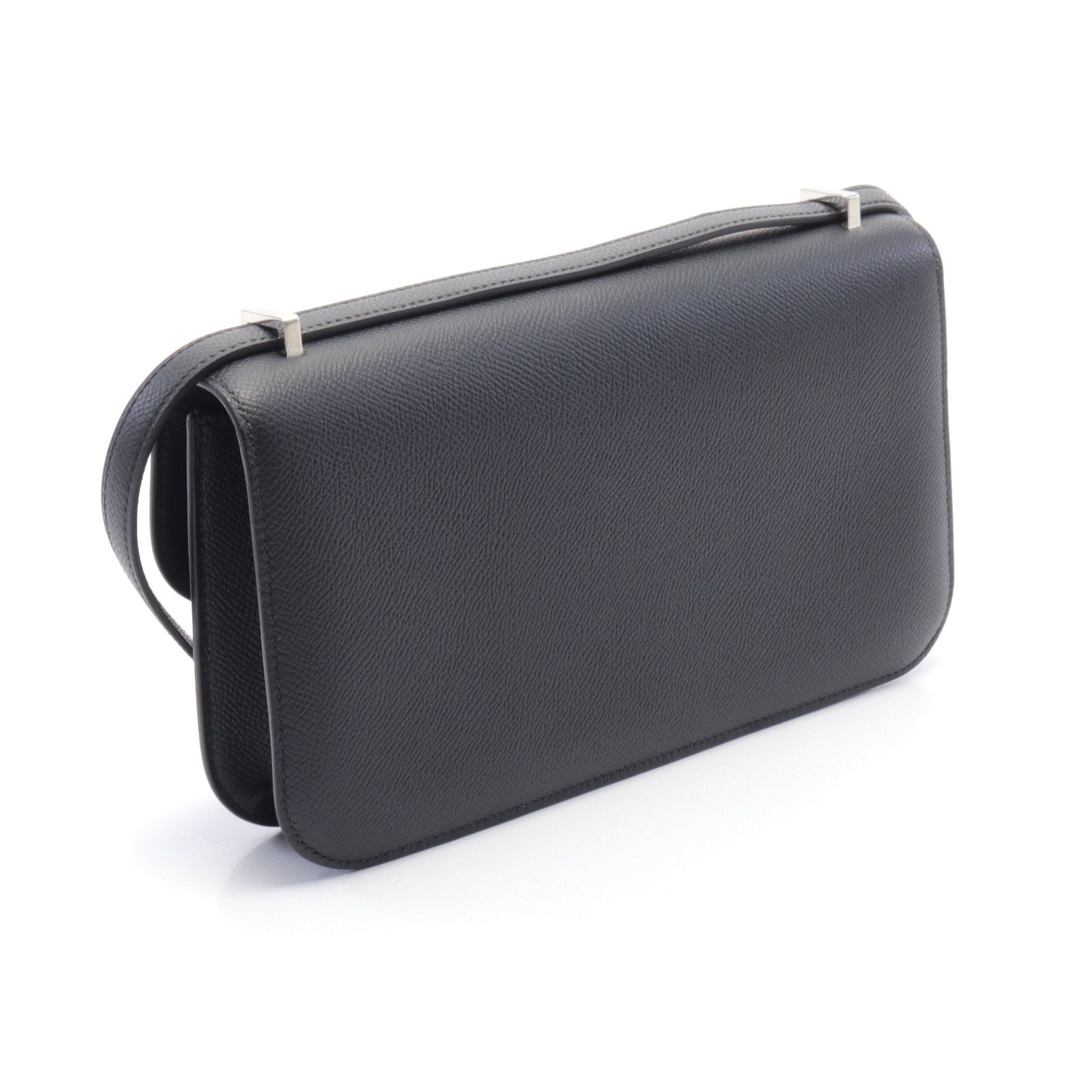 Hermes Hermes Constance Elan Miroir Shoulder Bag Veau Epsom Black Silver Hardware Double Engraved Size ONE SIZE - 2 Thumbnail