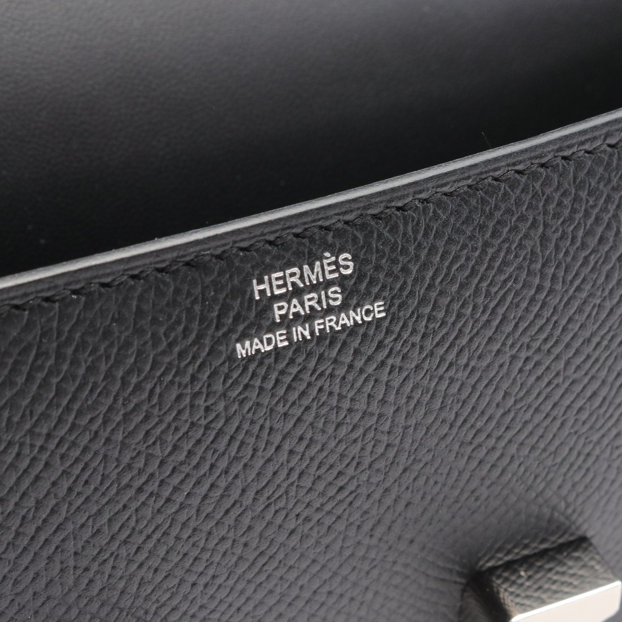 Hermes Hermes Constance Elan Miroir Shoulder Bag Veau Epsom Black Silver Hardware Double Engraved Size ONE SIZE - 4 Thumbnail