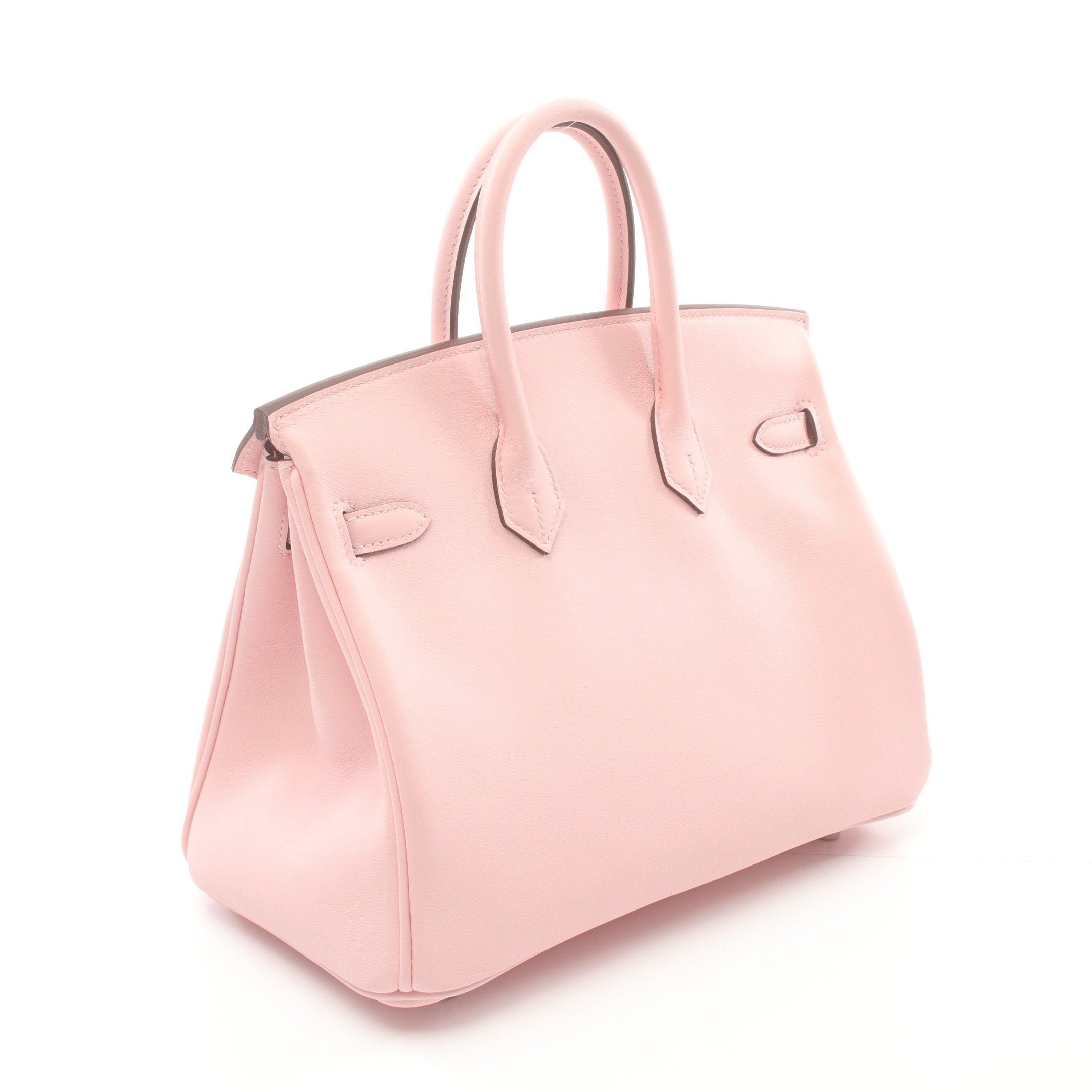 Hermes Hermes Birkin 25 Rose Sakura Handbag Veau Swift Pink Silver Hardware Double Engraved Size ONE SIZE - 2 Thumbnail