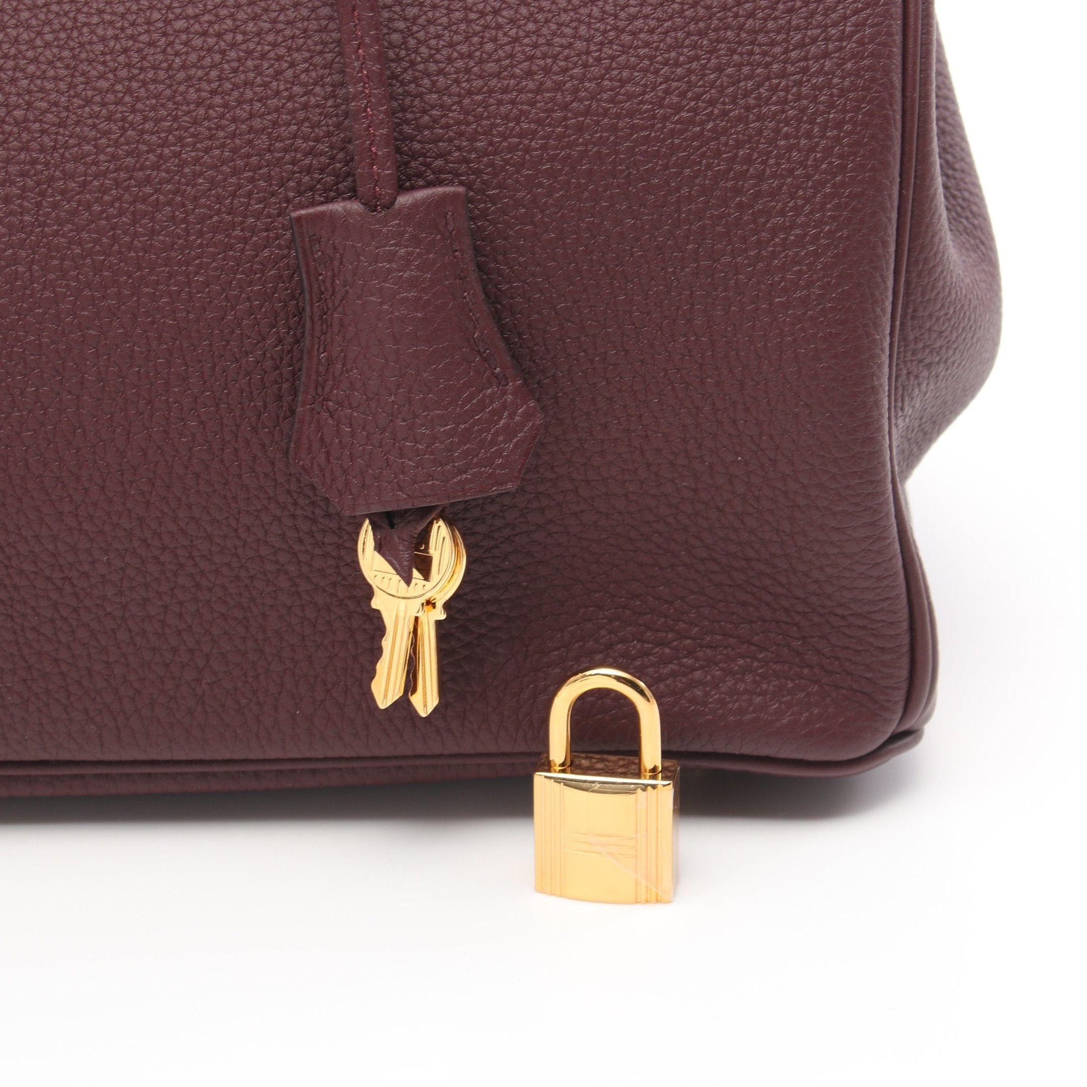 Hermes Hermes Birkin 30 Rouge Ash Handbag Togo Bordeaux Gold Hardware C Engraved Size ONE SIZE - 8 Thumbnail