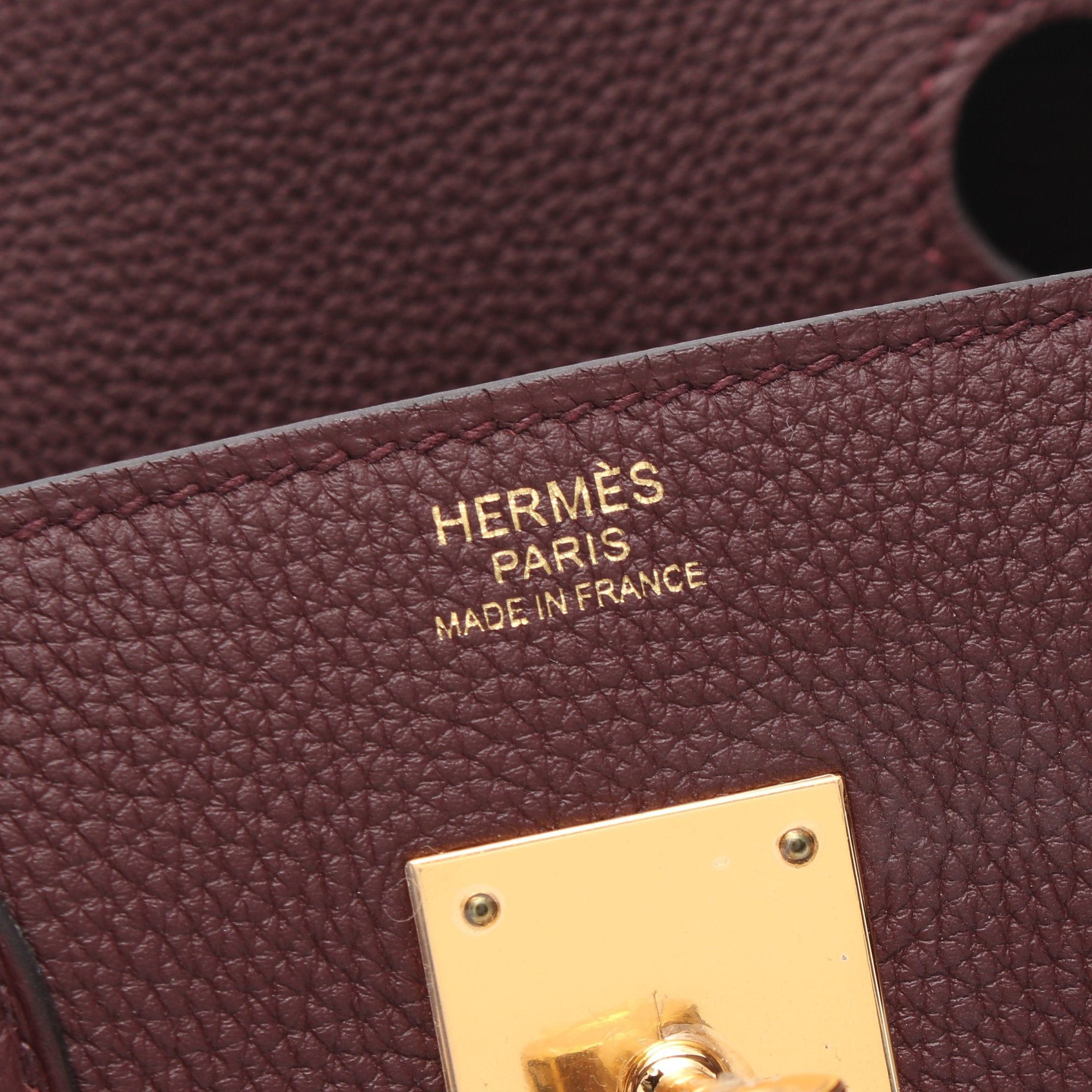 Hermes Hermes Birkin 30 Rouge Ash Handbag Togo Bordeaux Gold Hardware C Engraved Size ONE SIZE - 4 Thumbnail