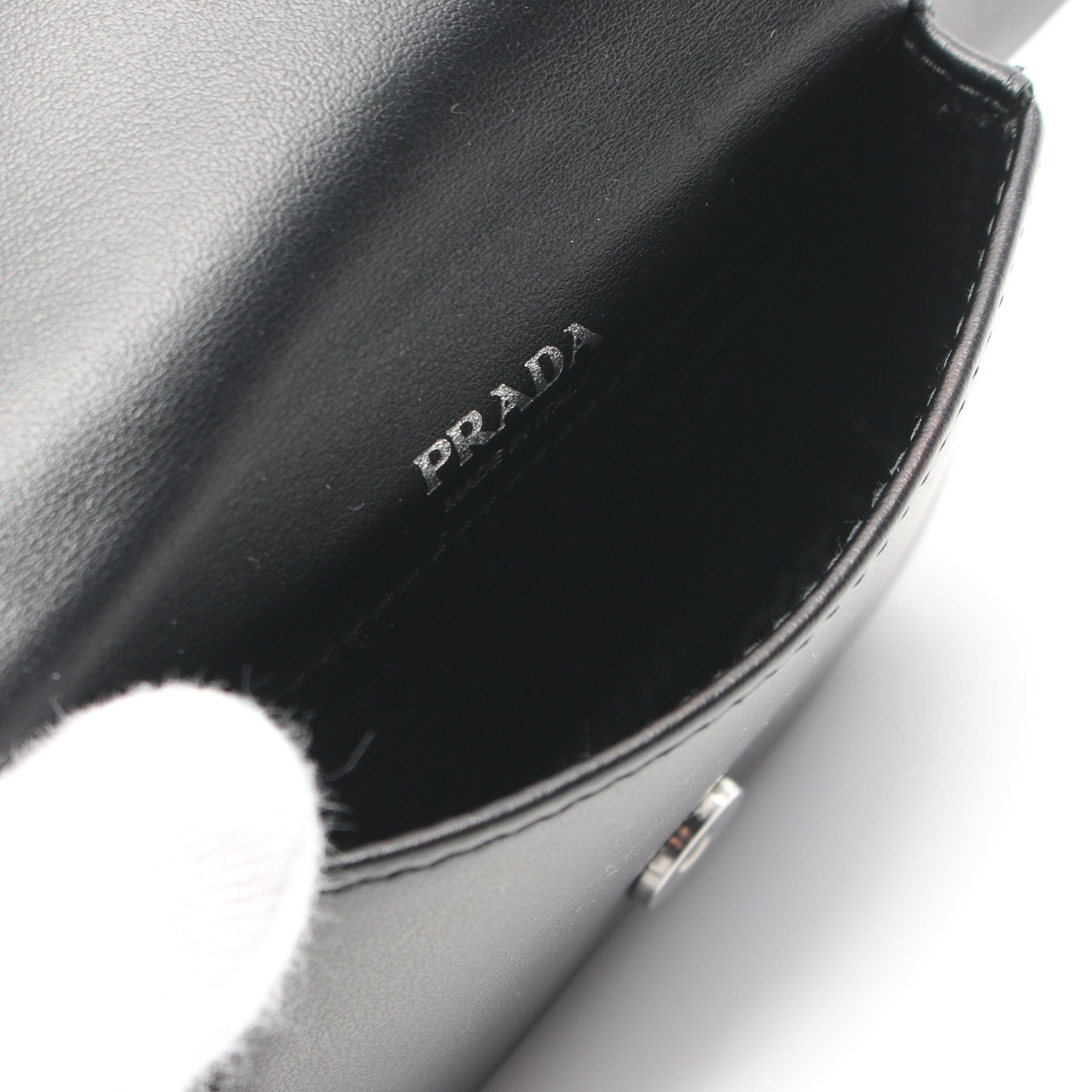 Prada Prada Body Bag Waist Leather Black Size ONE SIZE - 3 Thumbnail