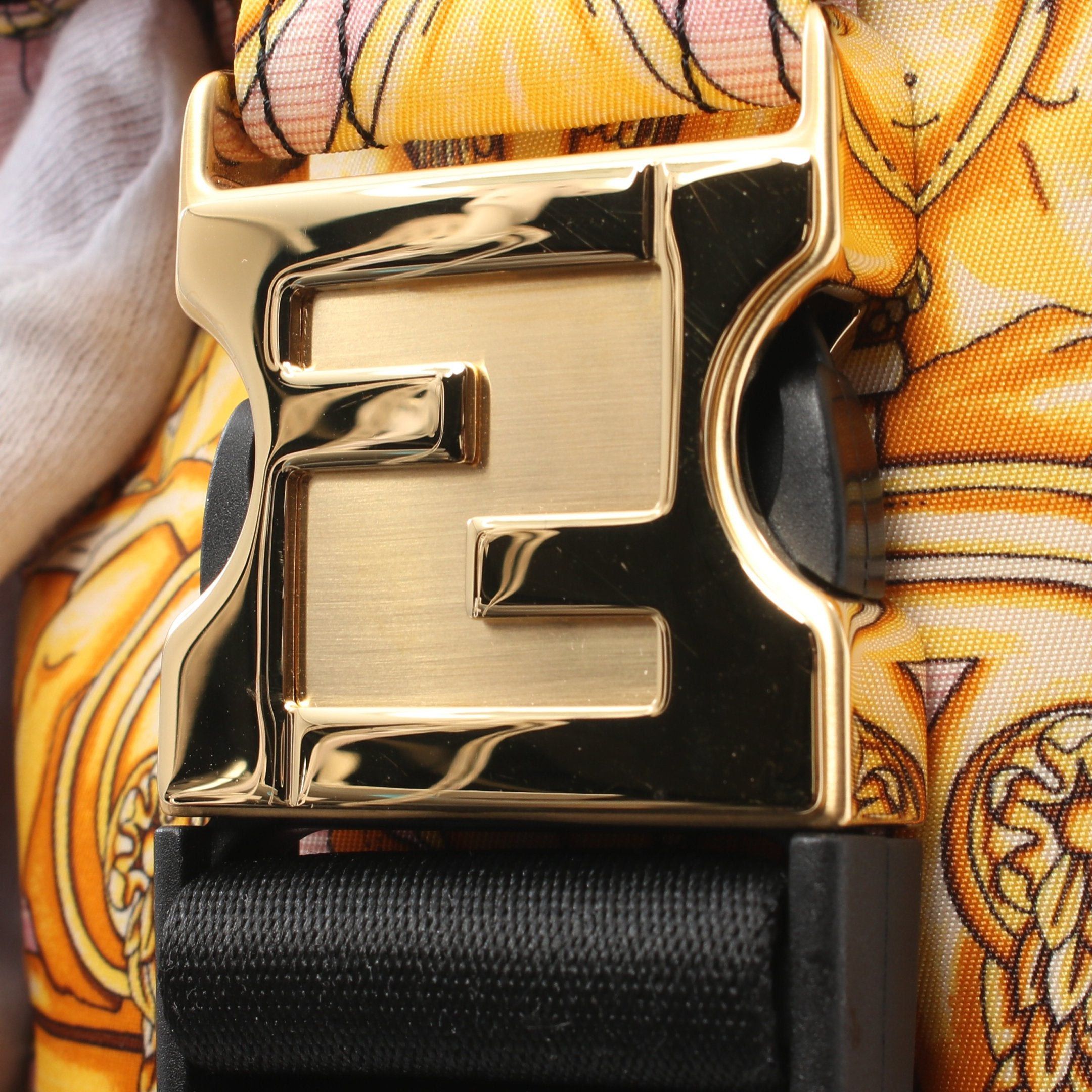 Fendi Fendi Fendi * Versace Fendace Shoulder Bag Nylon Canvas Leather Pink Multicolor Size ONE SIZE - 6 Thumbnail
