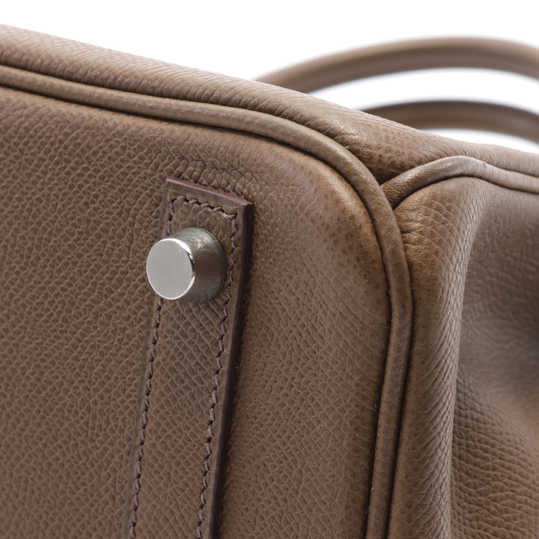 Hermes Hermes Birkin 30 Handbag Veau Epsom Brown Silver Hardware □K Stamp Size ONE SIZE - 6 Thumbnail
