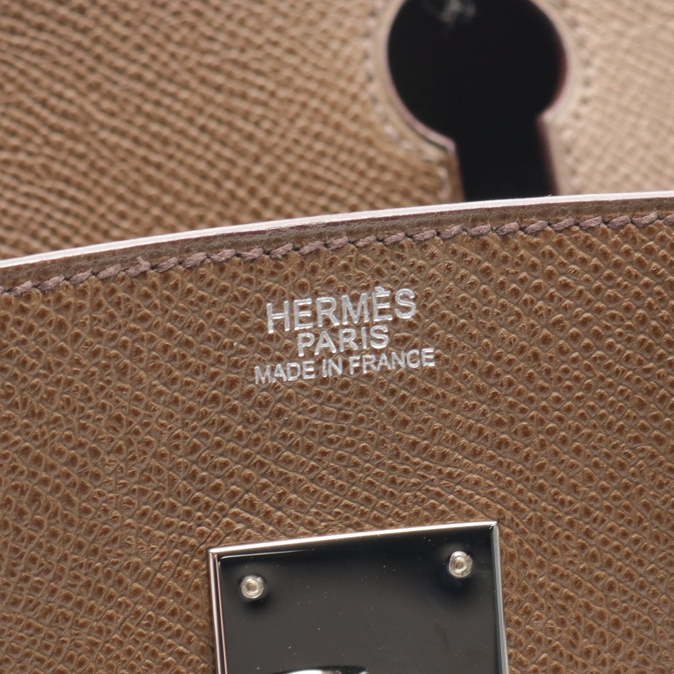 Hermes Hermes Birkin 30 Handbag Veau Epsom Brown Silver Hardware □K Stamp Size ONE SIZE - 4 Thumbnail