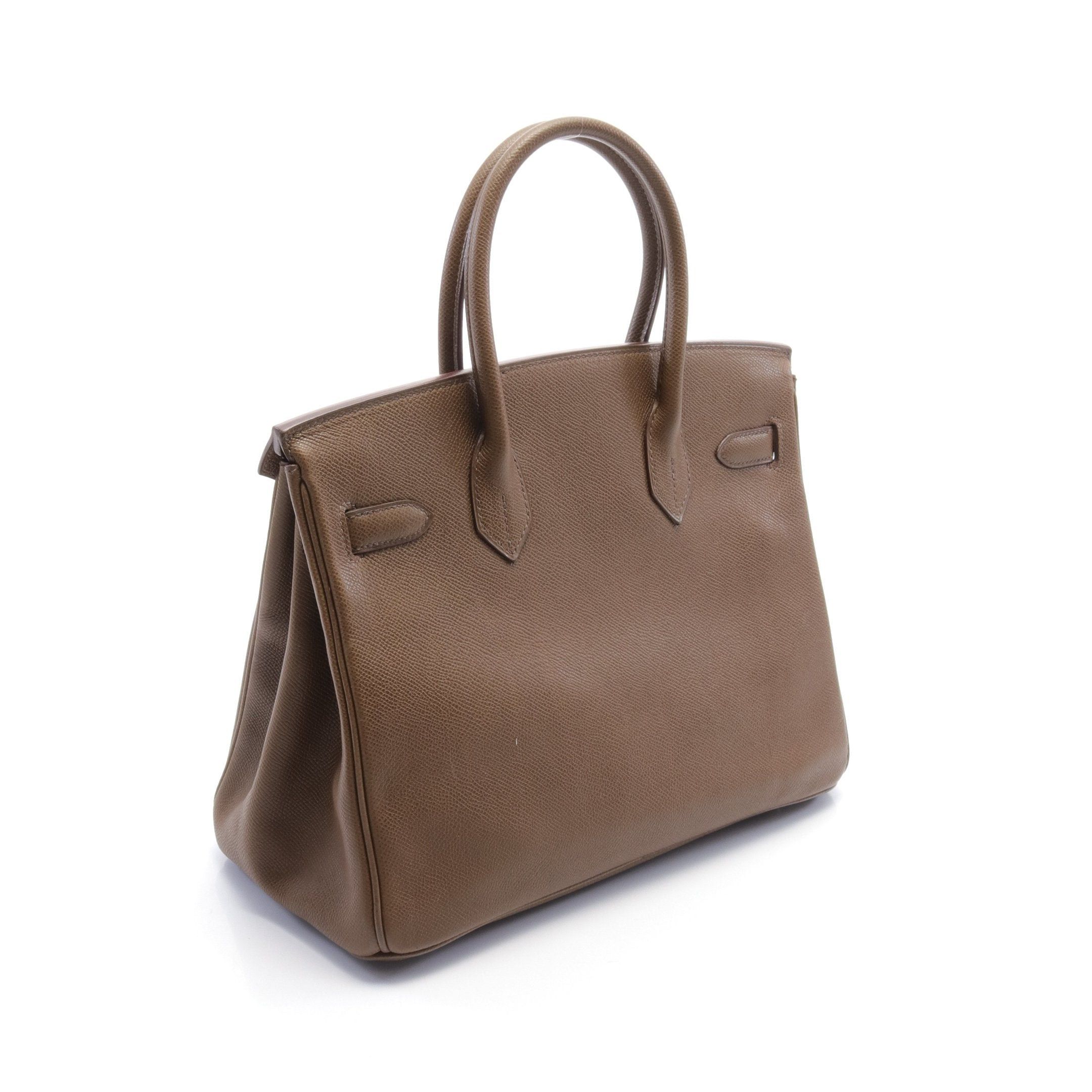 Hermes Hermes Birkin 30 Handbag Veau Epsom Brown Silver Hardware □K Stamp Size ONE SIZE - 2 Thumbnail