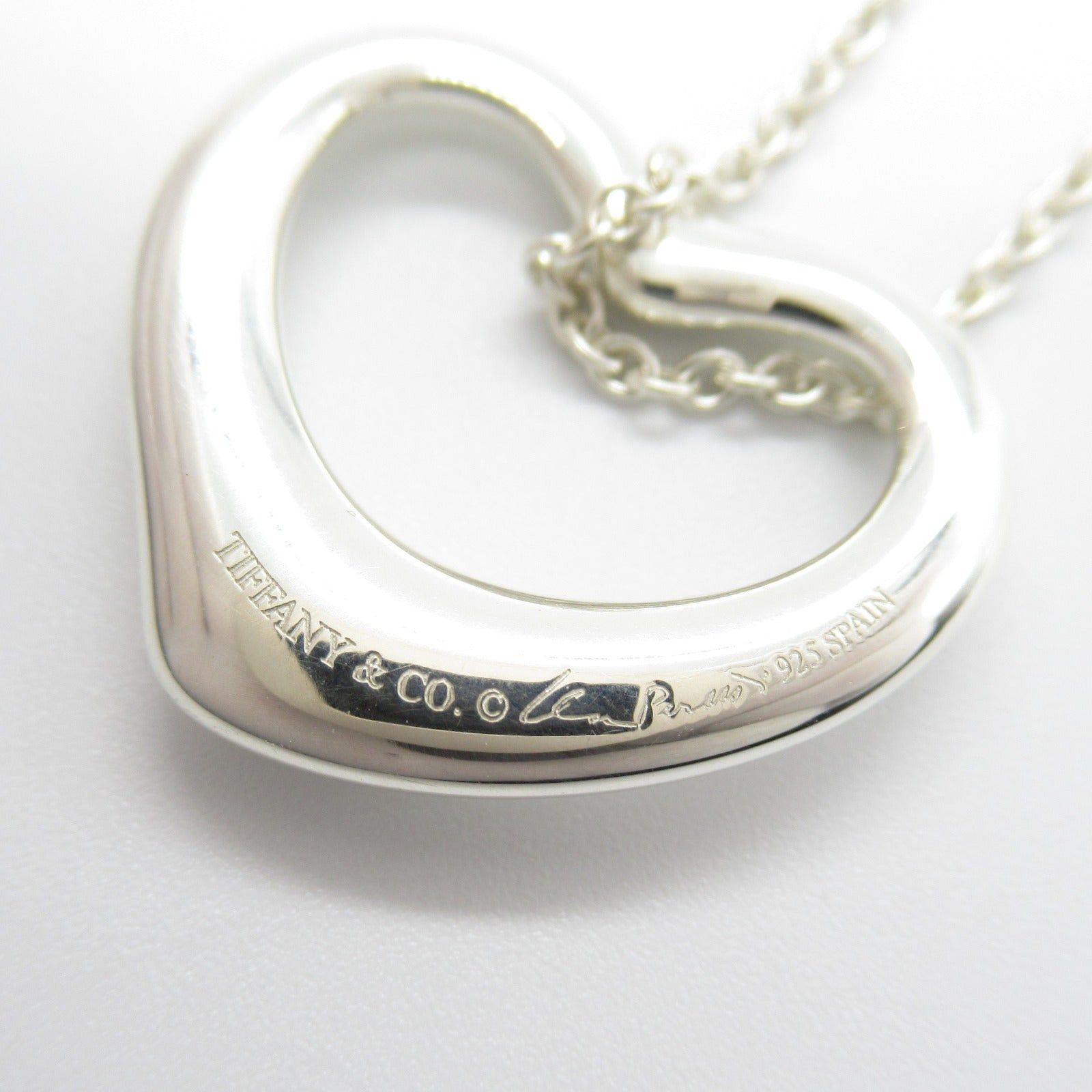 Tiffany & Co. Tiffany Co Open Heart Necklace 925 Silver Size ONE SIZE - 6 Thumbnail