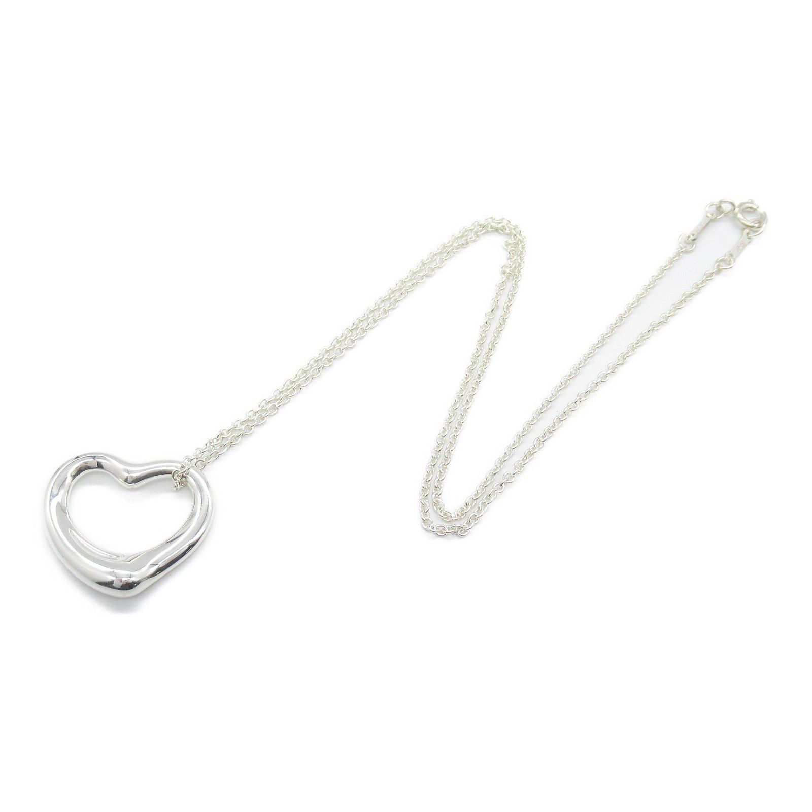 Tiffany & Co. Tiffany Co Open Heart Necklace 925 Silver Size ONE SIZE - 3 Thumbnail