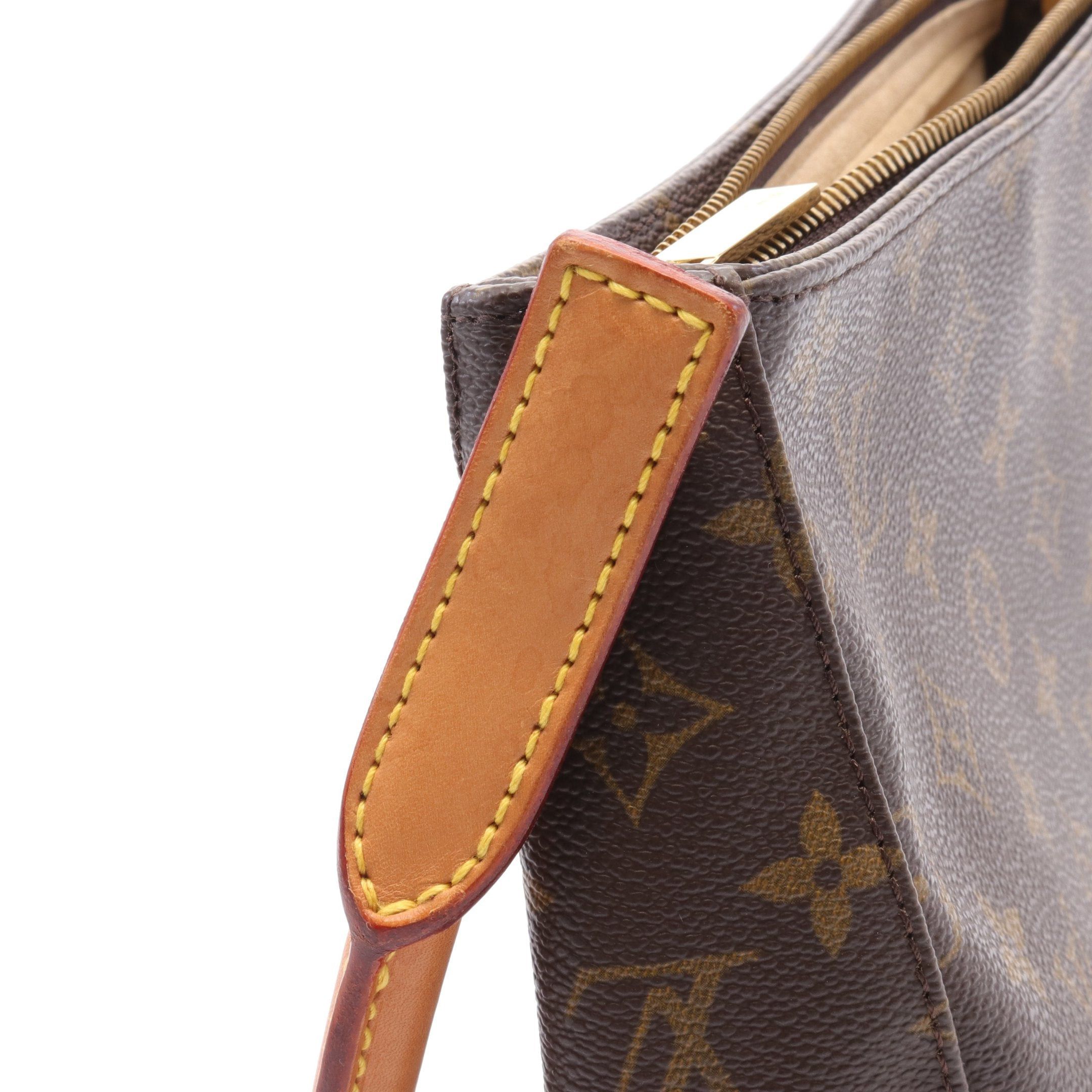 Louis Vuitton Louis Vuitton Looping Mm Monogram Shoulder Bag Leather Brown Size ONE SIZE - 8 Thumbnail
