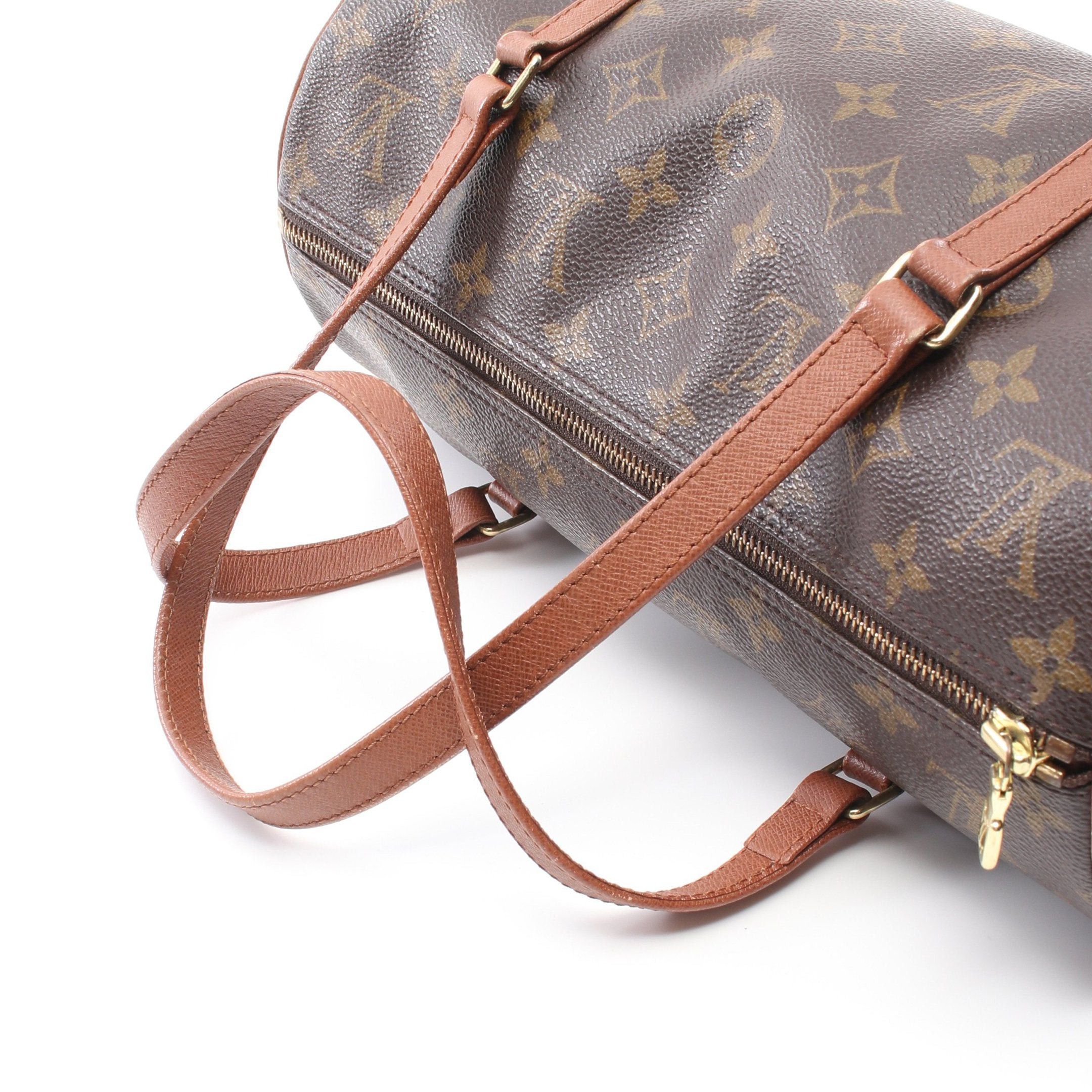 Louis Vuitton Louis Vuitton Papillon 30 Monogram Handbag Leather Brown Size ONE SIZE - 6 Thumbnail