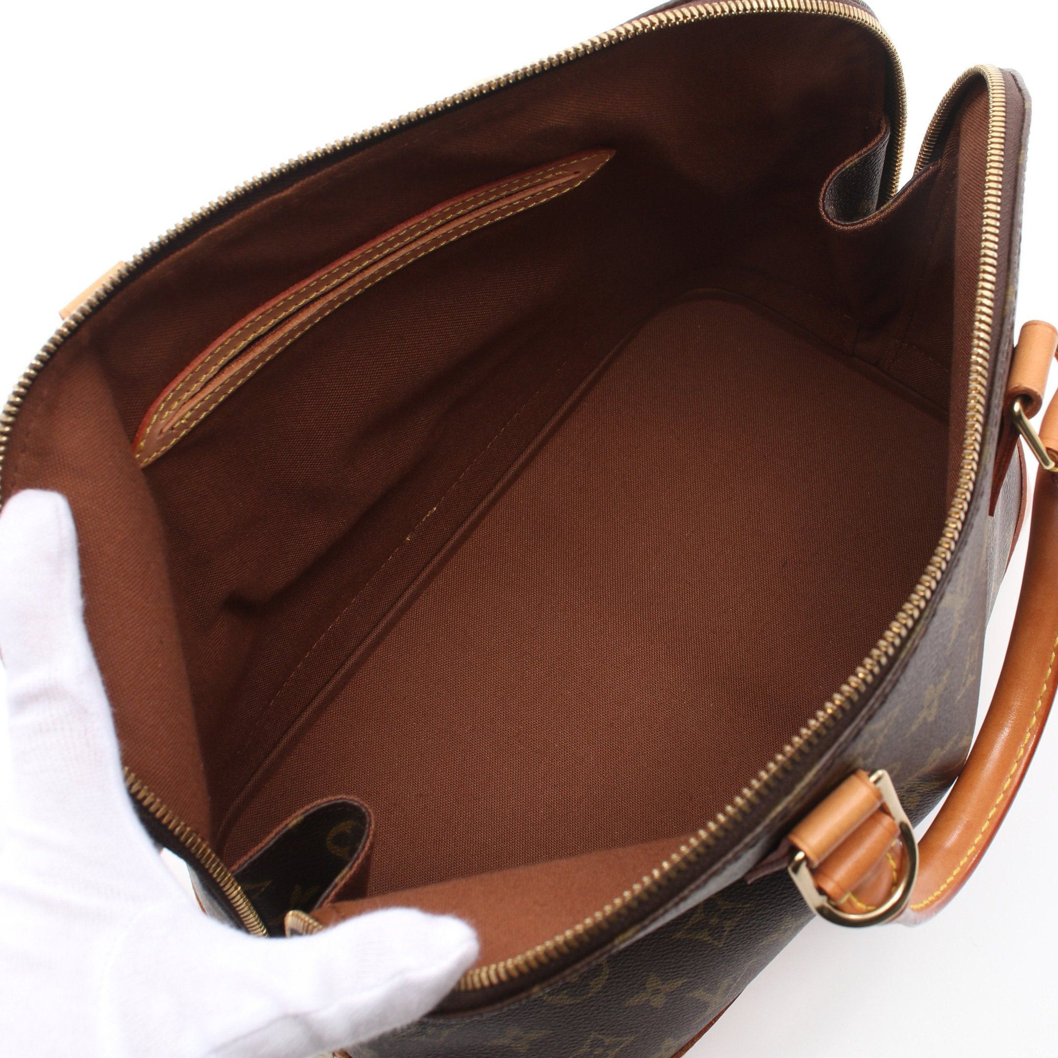Louis Vuitton Louis Vuitton Alma Pm Monogram Handbag Leather Brown Size ONE SIZE - 3 Thumbnail