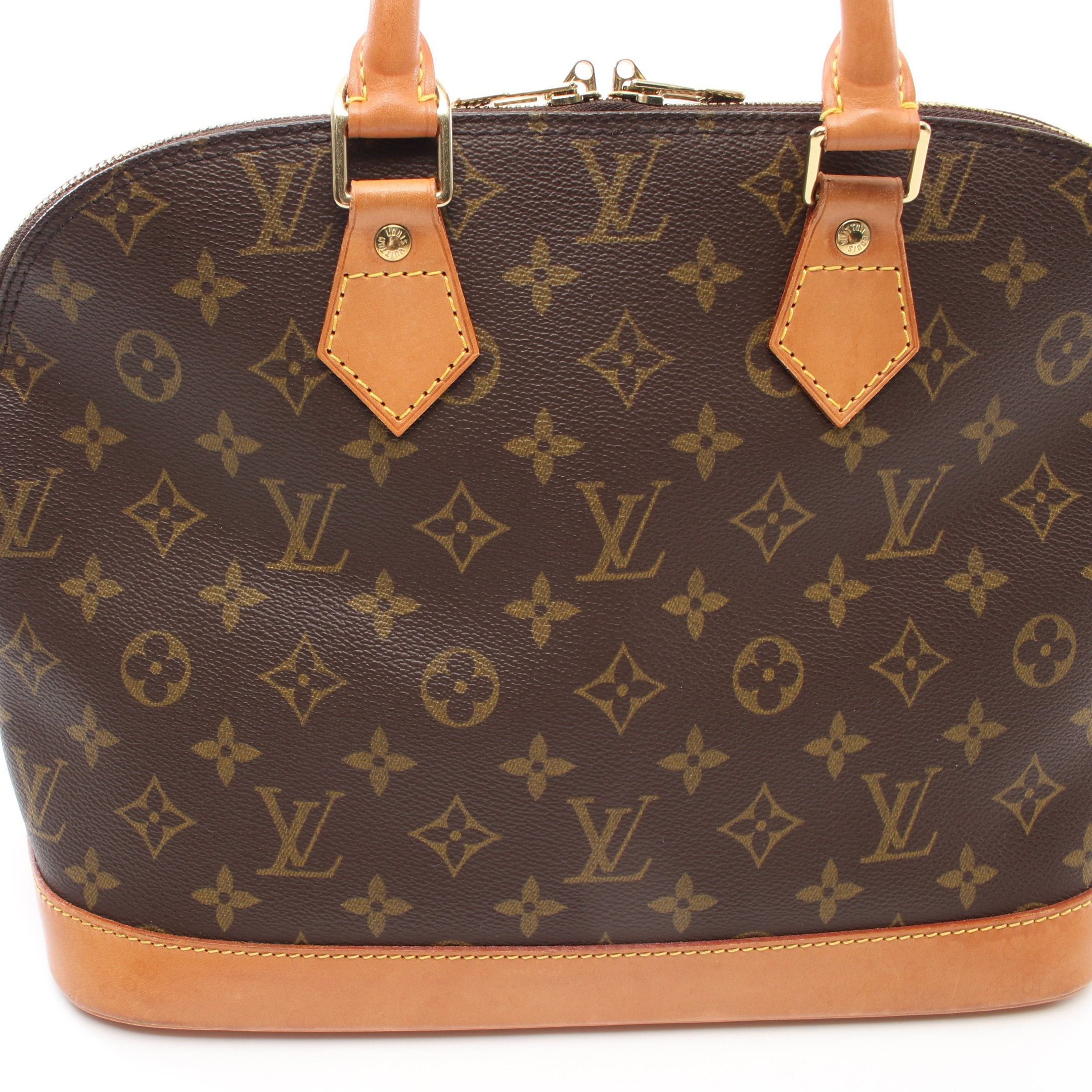 Louis Vuitton Louis Vuitton Alma Pm Monogram Handbag Leather Brown Size ONE SIZE - 6 Thumbnail