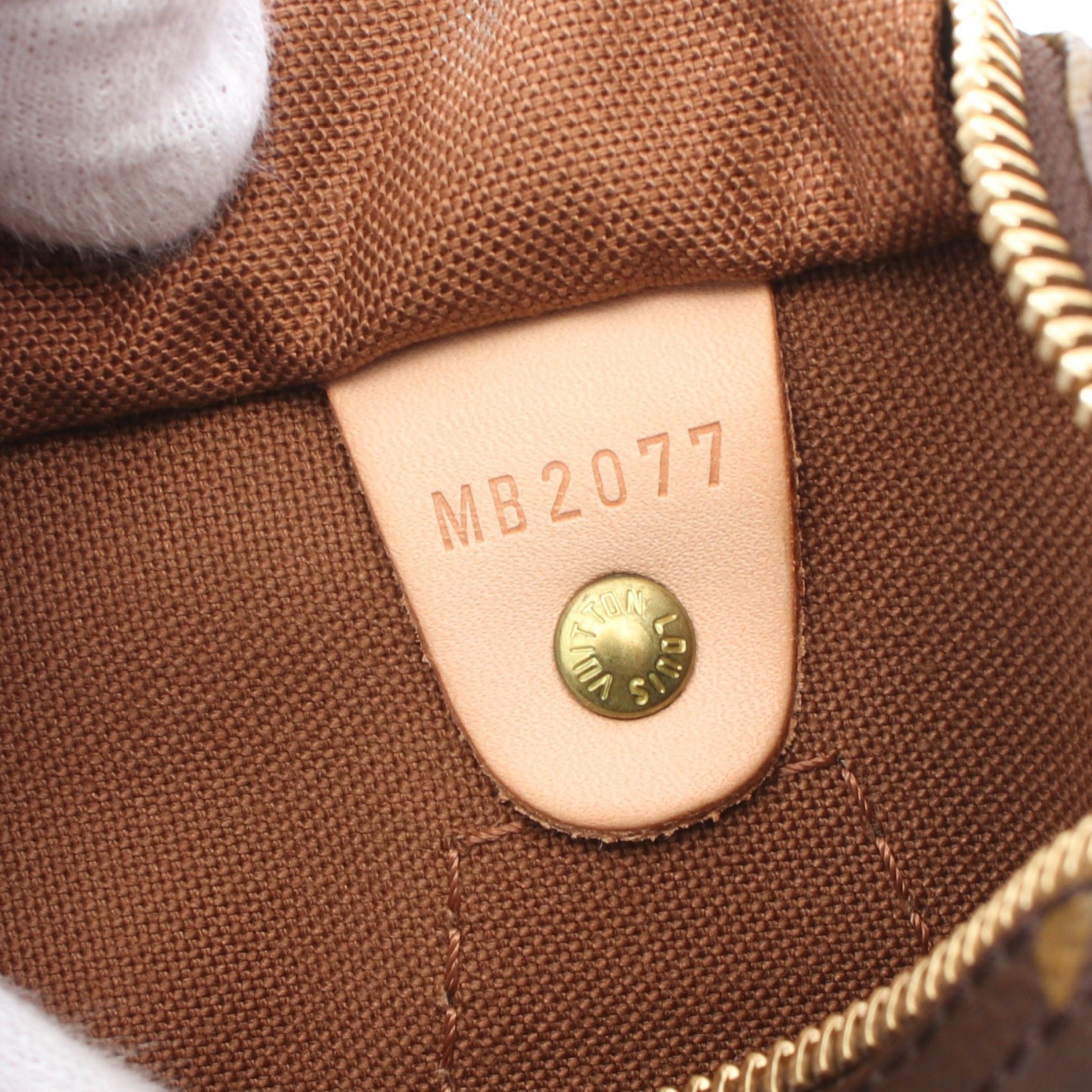 Louis Vuitton Louis Vuitton Speedy 30 Monogram Handbag Leather Brown Size ONE SIZE - 5 Thumbnail