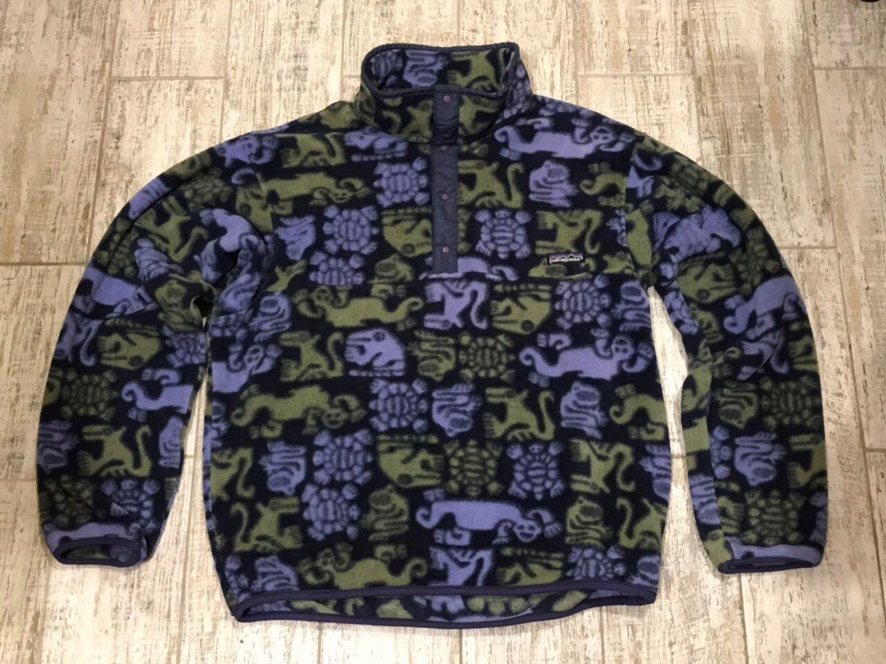 POLO Ralph Lauren Snap T Jacket Men Large Aztec Snap Button Fleece Retro 90s 2024