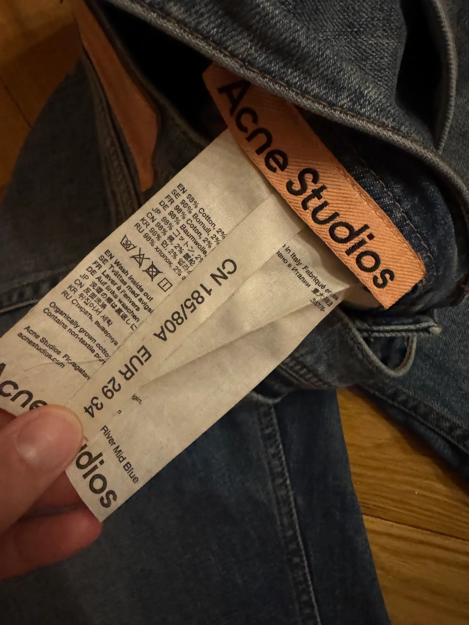 Acne Studios Acne Studios River Mid Blue Jeans Size 29" - 3 Thumbnail