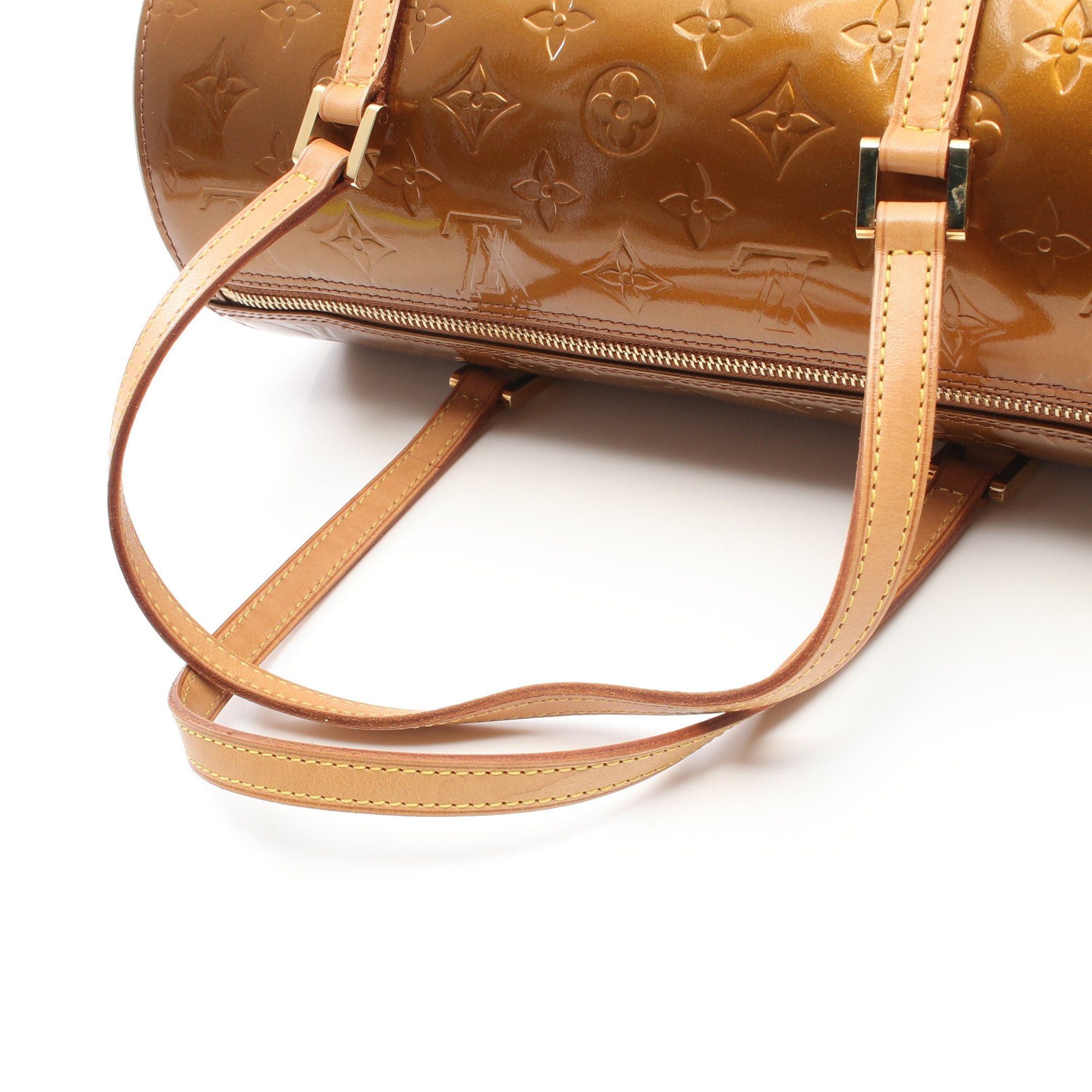 Louis Vuitton Louis Vuitton Bedford Monogram Vernis Bronze Handbag Leather Size ONE SIZE - 7 Thumbnail