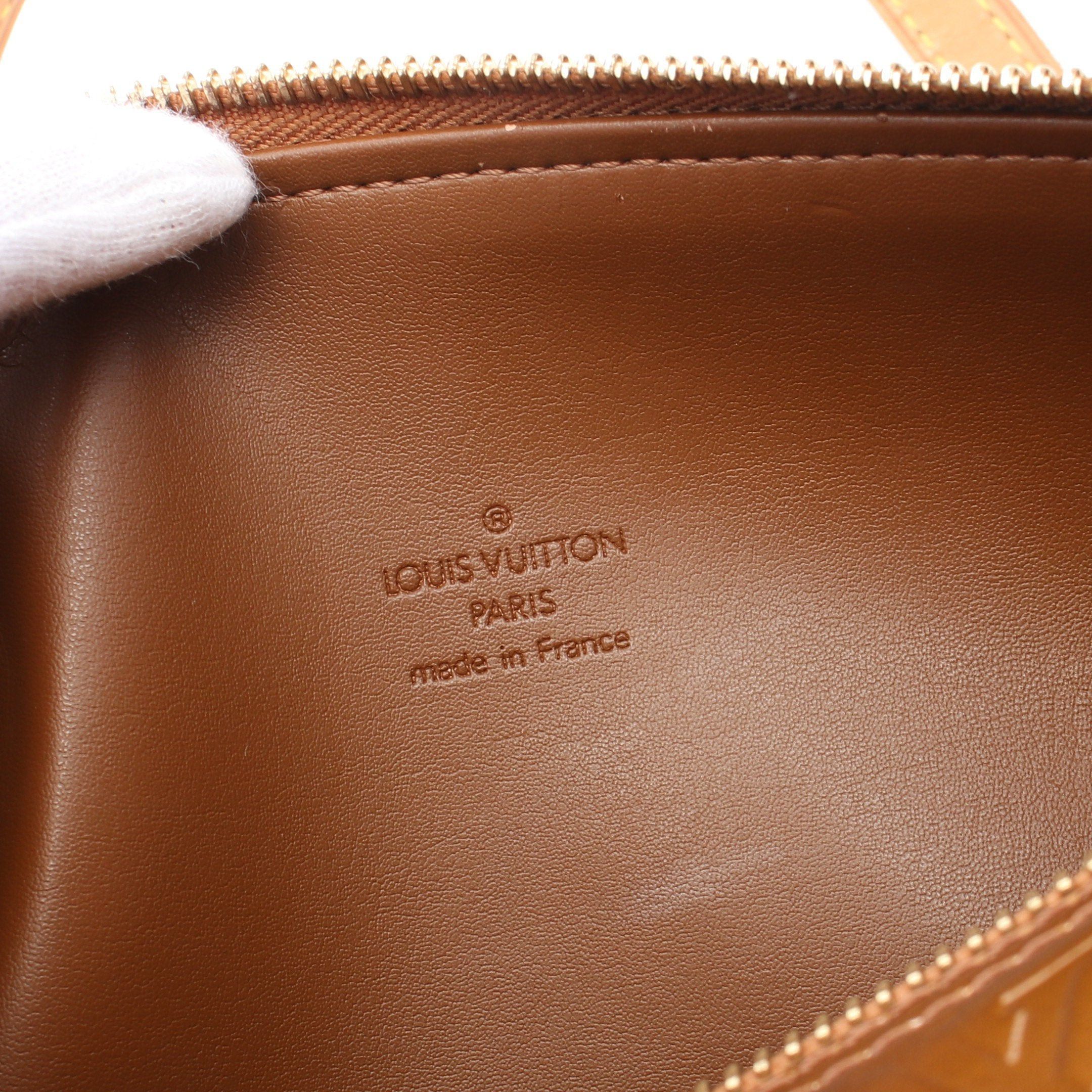 Louis Vuitton Louis Vuitton Bedford Monogram Vernis Bronze Handbag Leather Size ONE SIZE - 4 Thumbnail