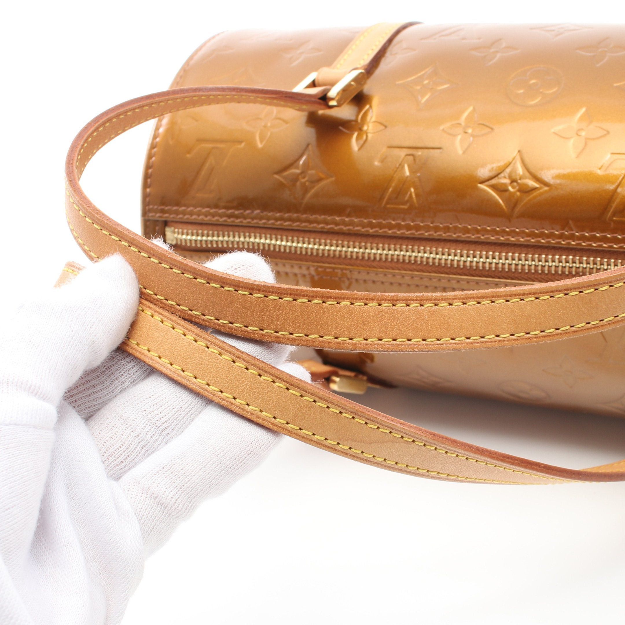 Louis Vuitton Louis Vuitton Bedford Monogram Vernis Bronze Handbag Leather Size ONE SIZE - 6 Thumbnail