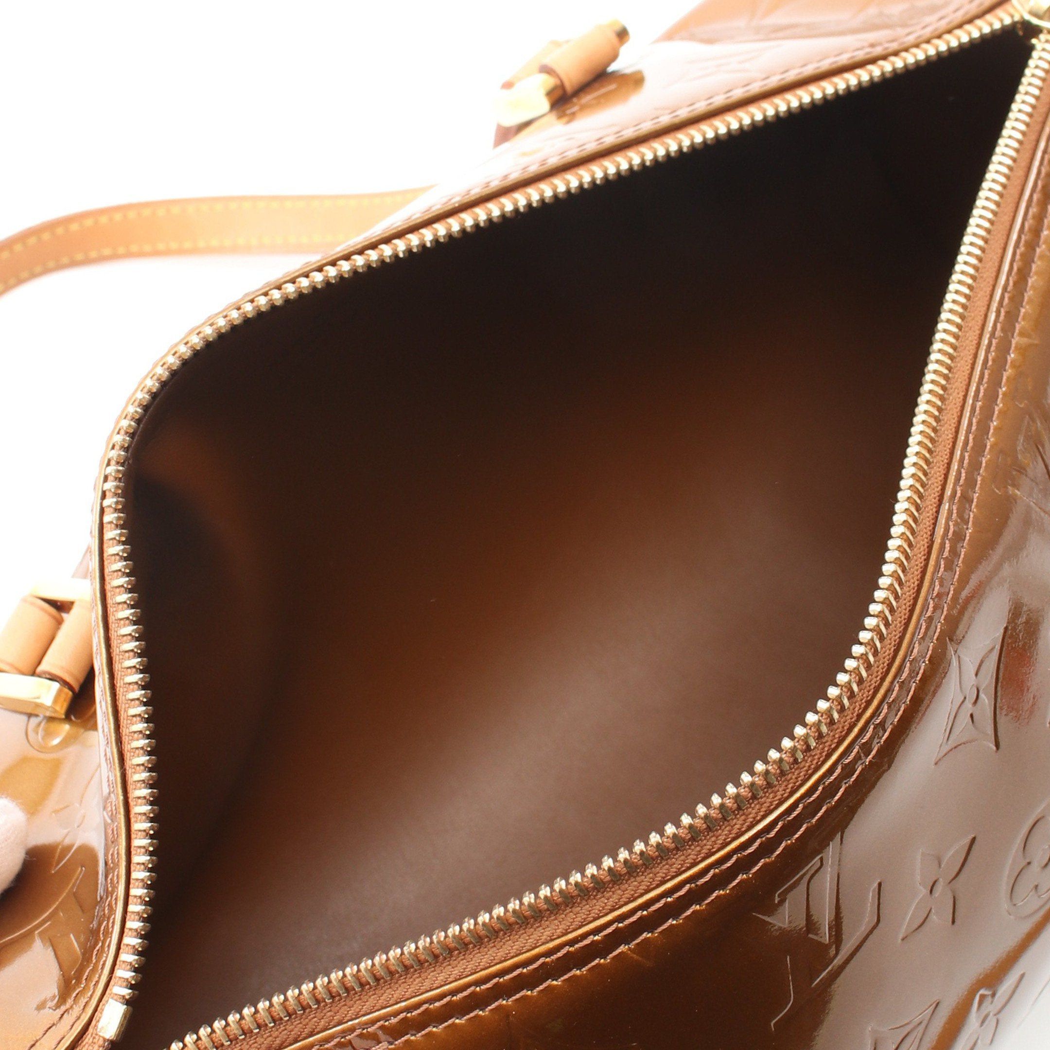 Louis Vuitton Louis Vuitton Bedford Monogram Vernis Bronze Handbag Leather Size ONE SIZE - 3 Thumbnail