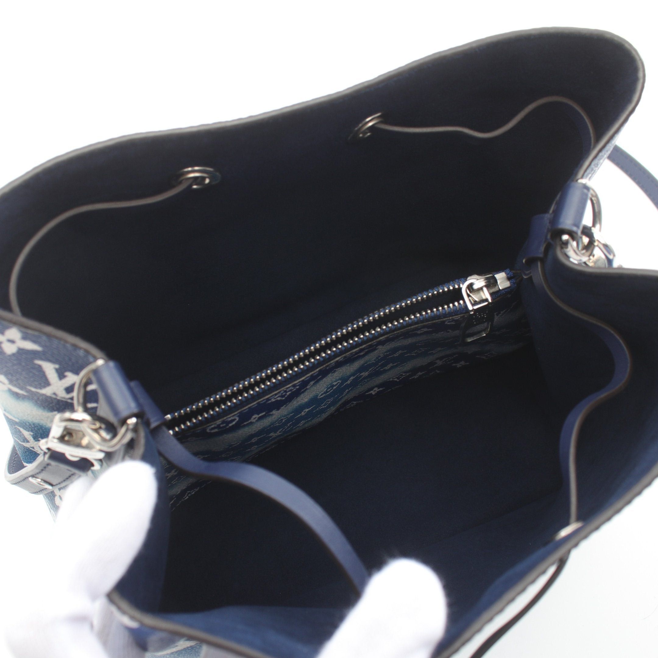 Louis Vuitton Louis Vuitton Neo Noe Lv Escale Monogram Shoulder Bag Leather Blue Size ONE SIZE - 3 Thumbnail