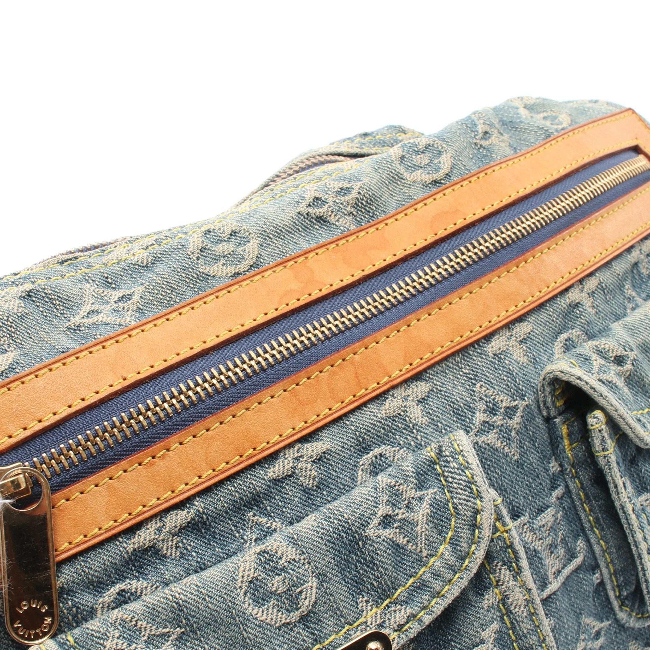 Louis Vuitton Louis Vuitton Buggy Pm Monogram Denim Shoulder Bag Leather Blue Size ONE SIZE - 6 Thumbnail