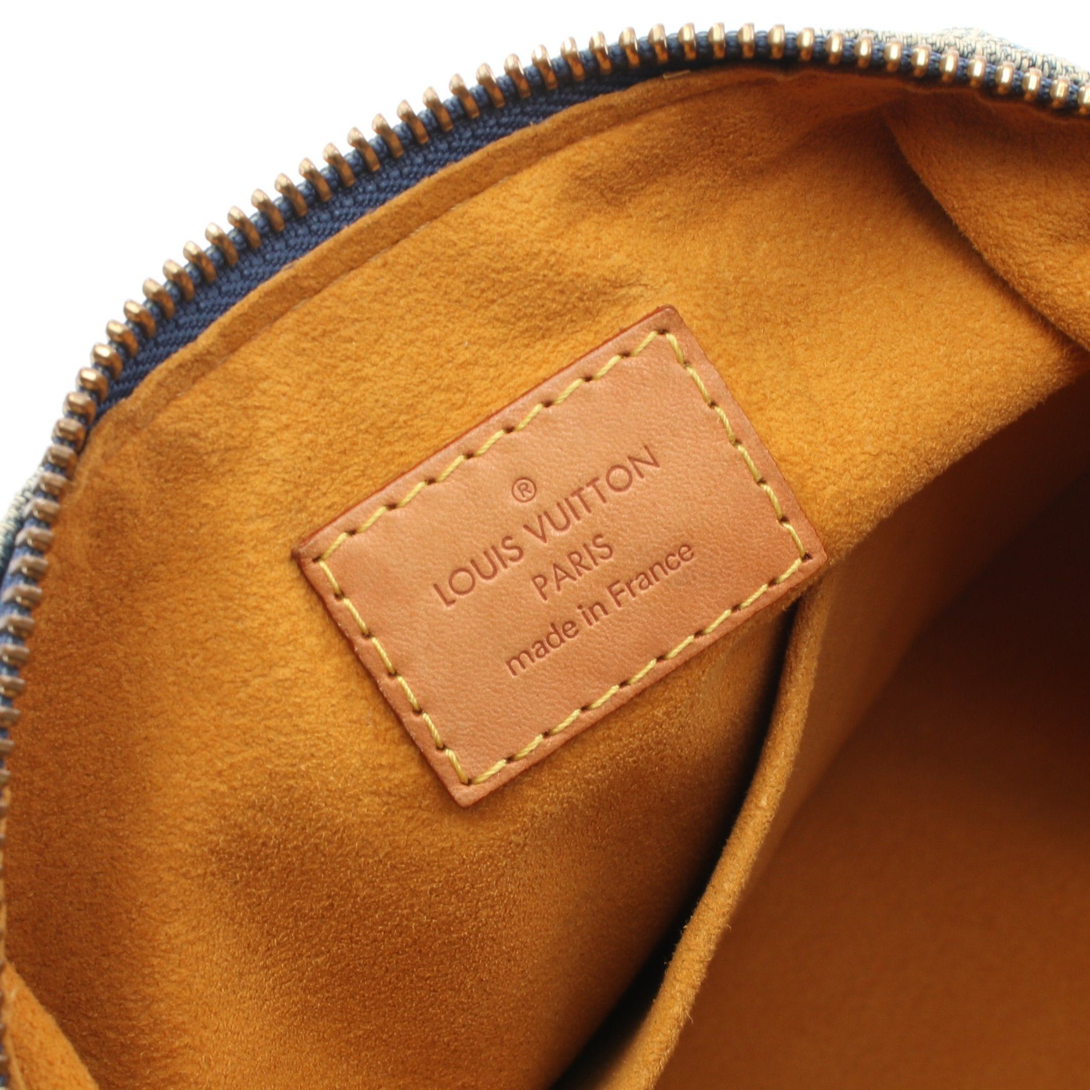 Louis Vuitton Louis Vuitton Buggy Pm Monogram Denim Shoulder Bag Leather Blue Size ONE SIZE - 4 Thumbnail