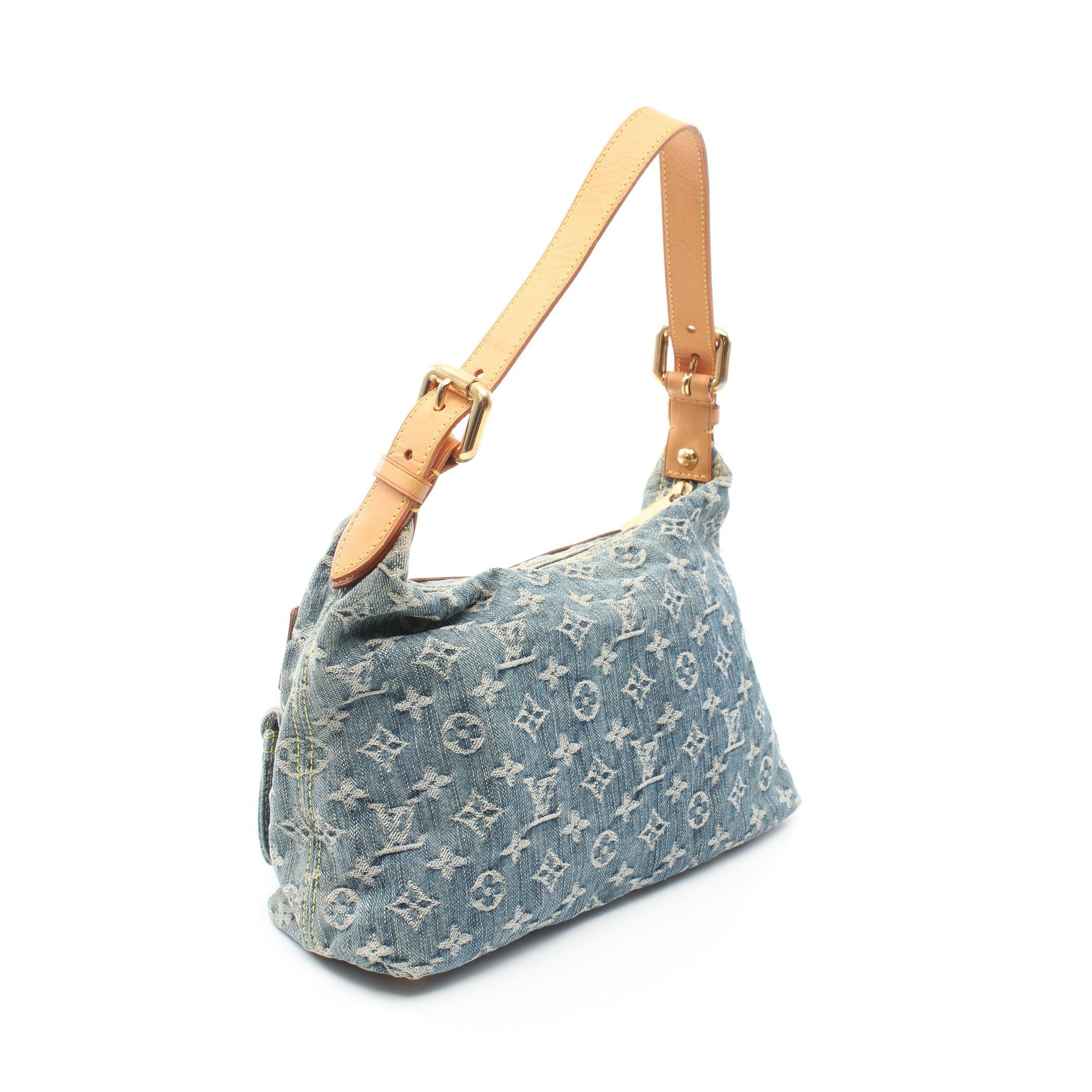 Louis Vuitton Louis Vuitton Buggy Pm Monogram Denim Shoulder Bag Leather Blue Size ONE SIZE - 2 Thumbnail