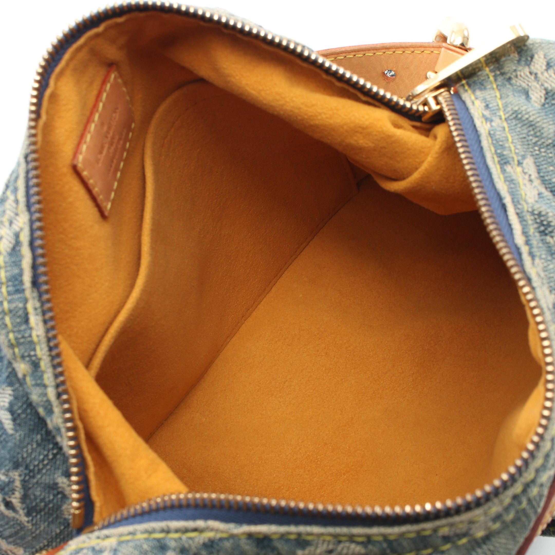Louis Vuitton Louis Vuitton Buggy Pm Monogram Denim Shoulder Bag Leather Blue Size ONE SIZE - 3 Thumbnail