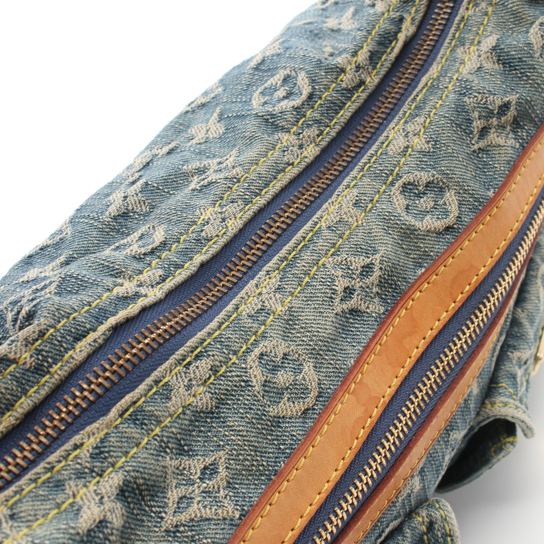 Louis Vuitton Louis Vuitton Buggy Pm Monogram Denim Shoulder Bag Leather Blue Size ONE SIZE - 8 Thumbnail