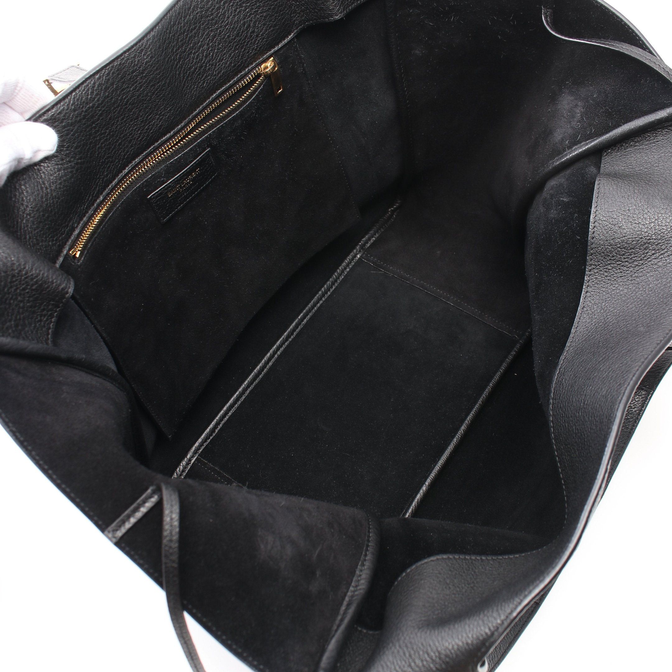 Yves Saint Laurent Yves Saint Laurent Le 5 A 7 Bea Shoulder Bag Tote Leather Black Size ONE SIZE - 3 Thumbnail
