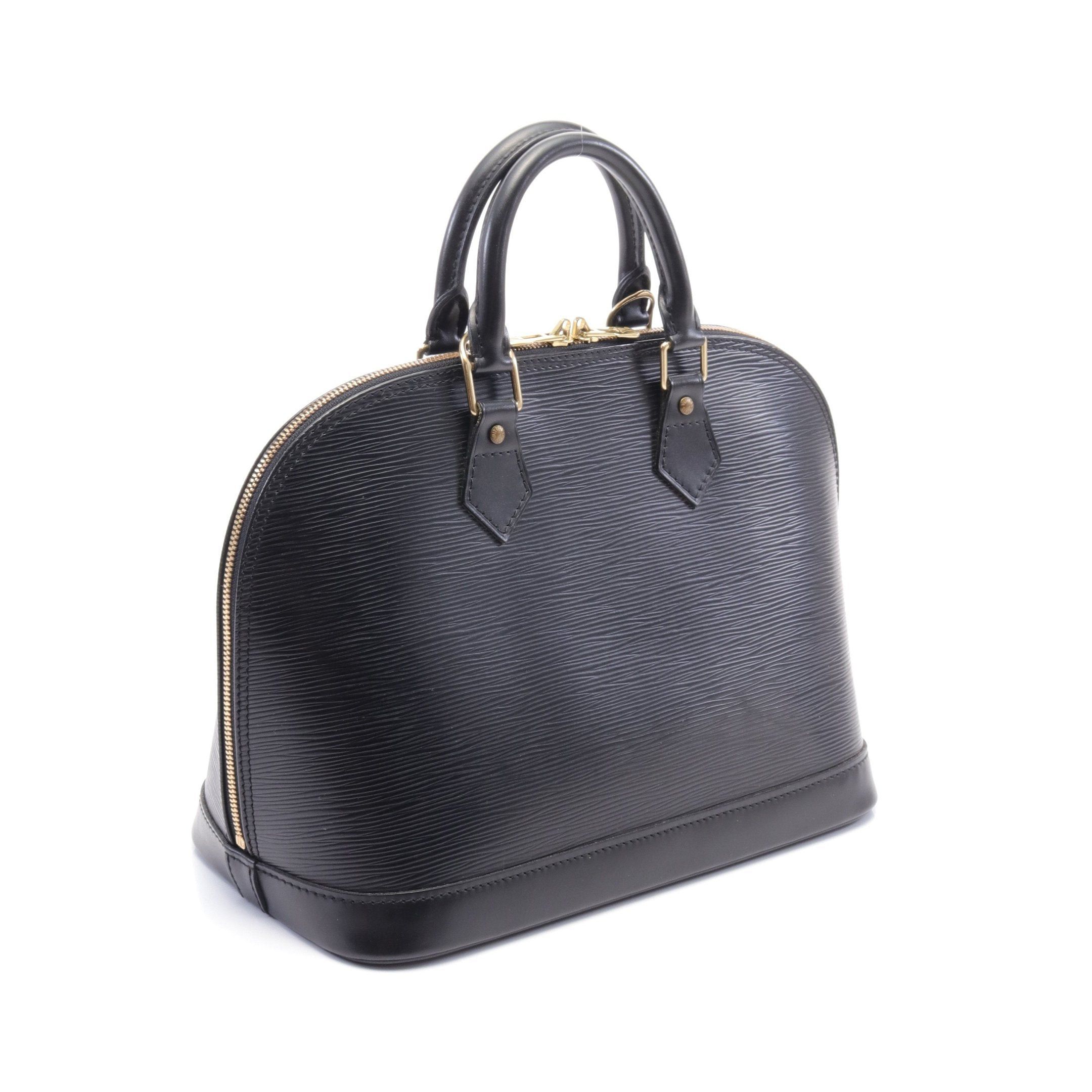 Louis Vuitton Louis Vuitton Alma Pm Epi Noir Handbag Leather Black Size ONE SIZE - 2 Thumbnail