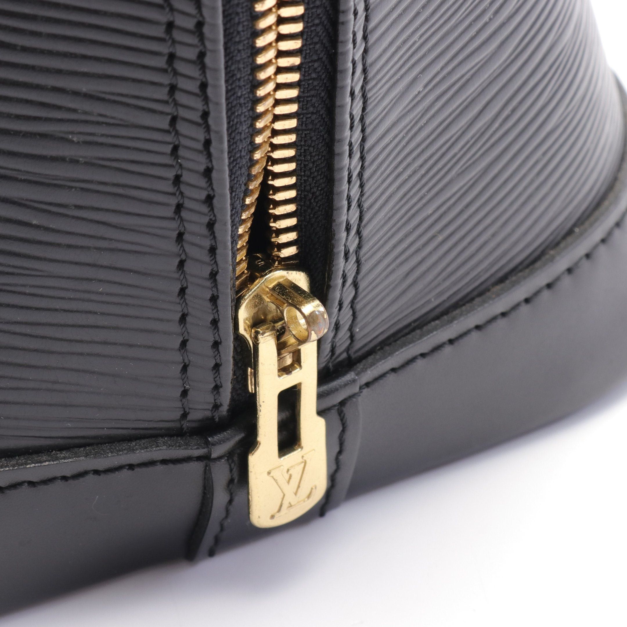 Louis Vuitton Louis Vuitton Alma Pm Epi Noir Handbag Leather Black Size ONE SIZE - 9 Thumbnail