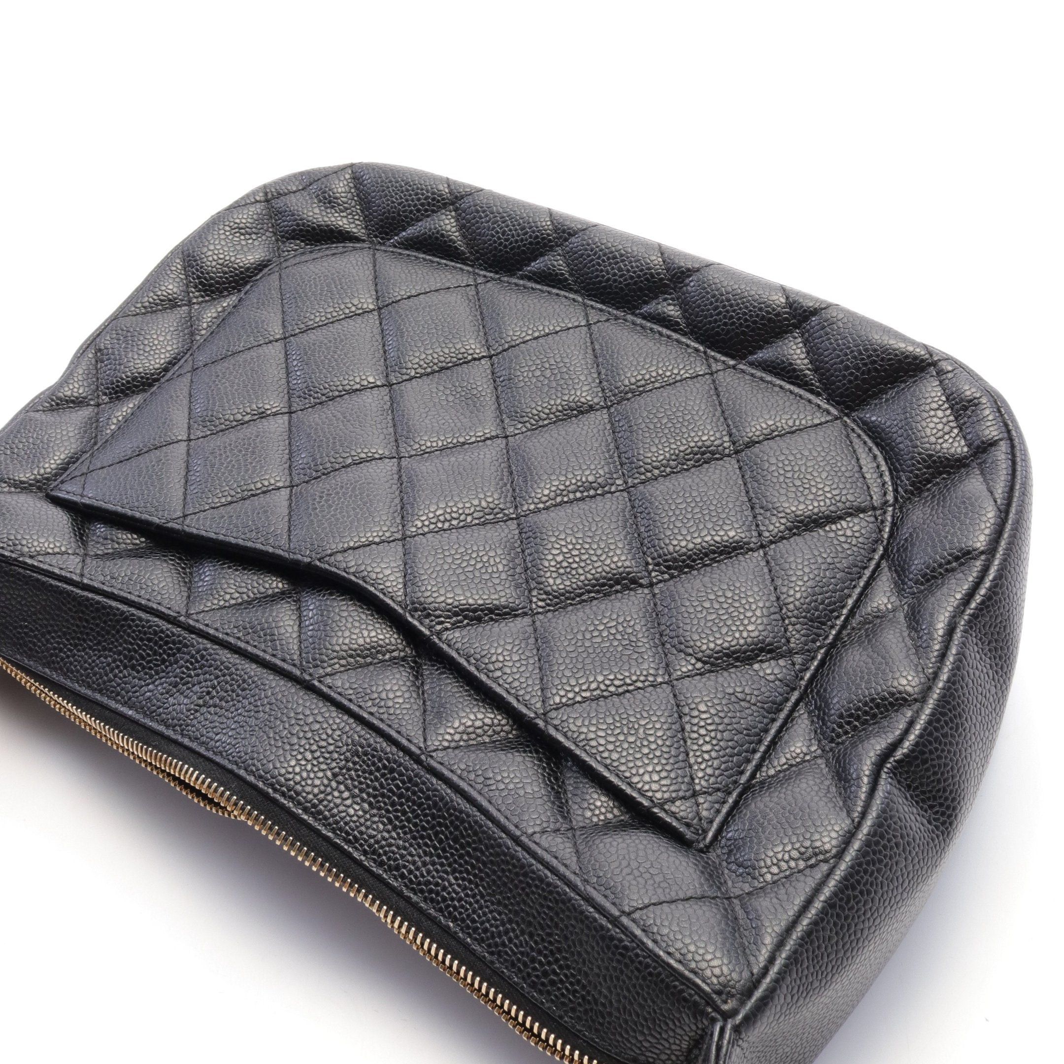 Chanel Chanel Coco Mark Chain Shoulder Bag Caviar Skin Black Gold Hardware Size ONE SIZE - 6 Thumbnail