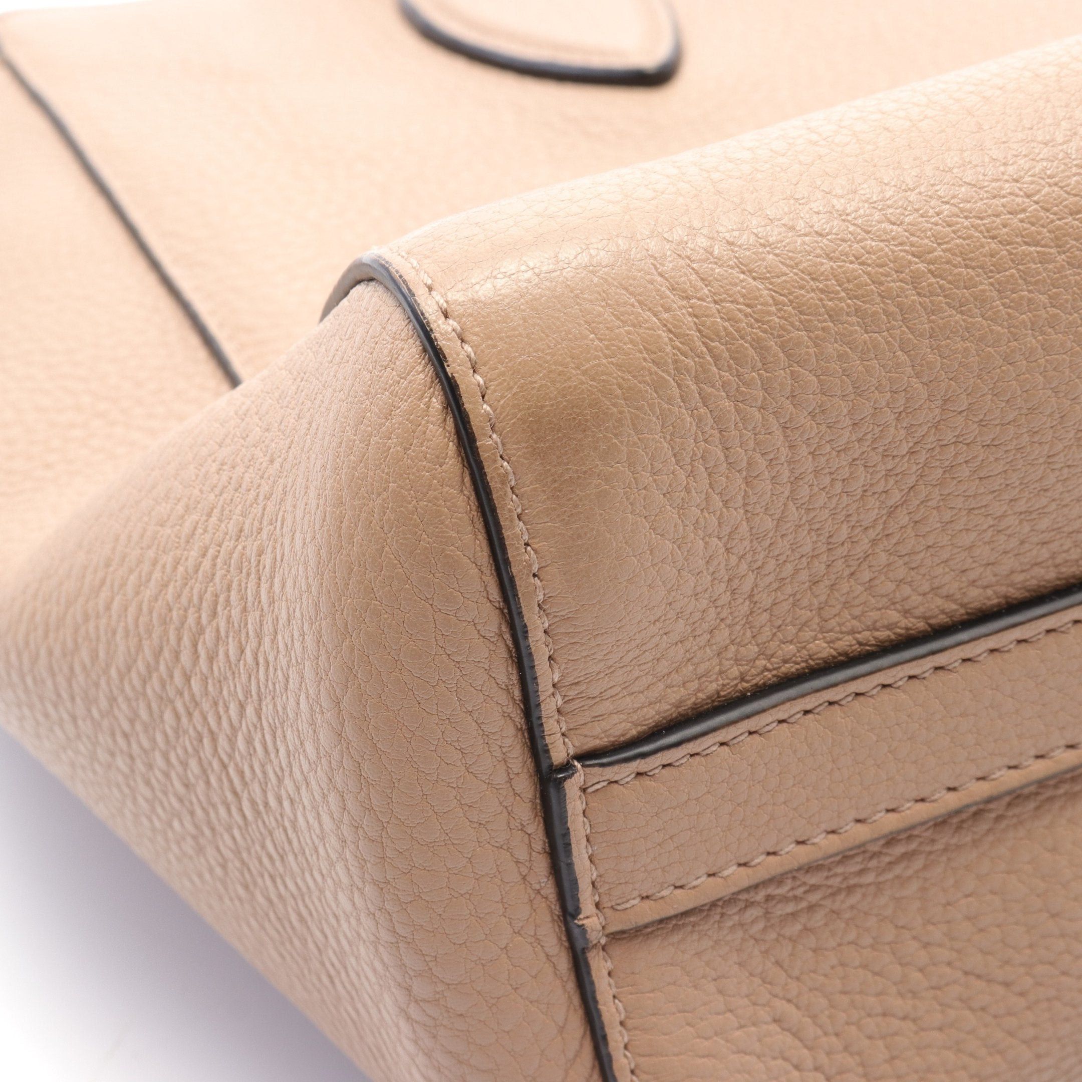 Prada Prada Vittelo Phenix Handbag Leather Beige Size ONE SIZE - 6 Thumbnail