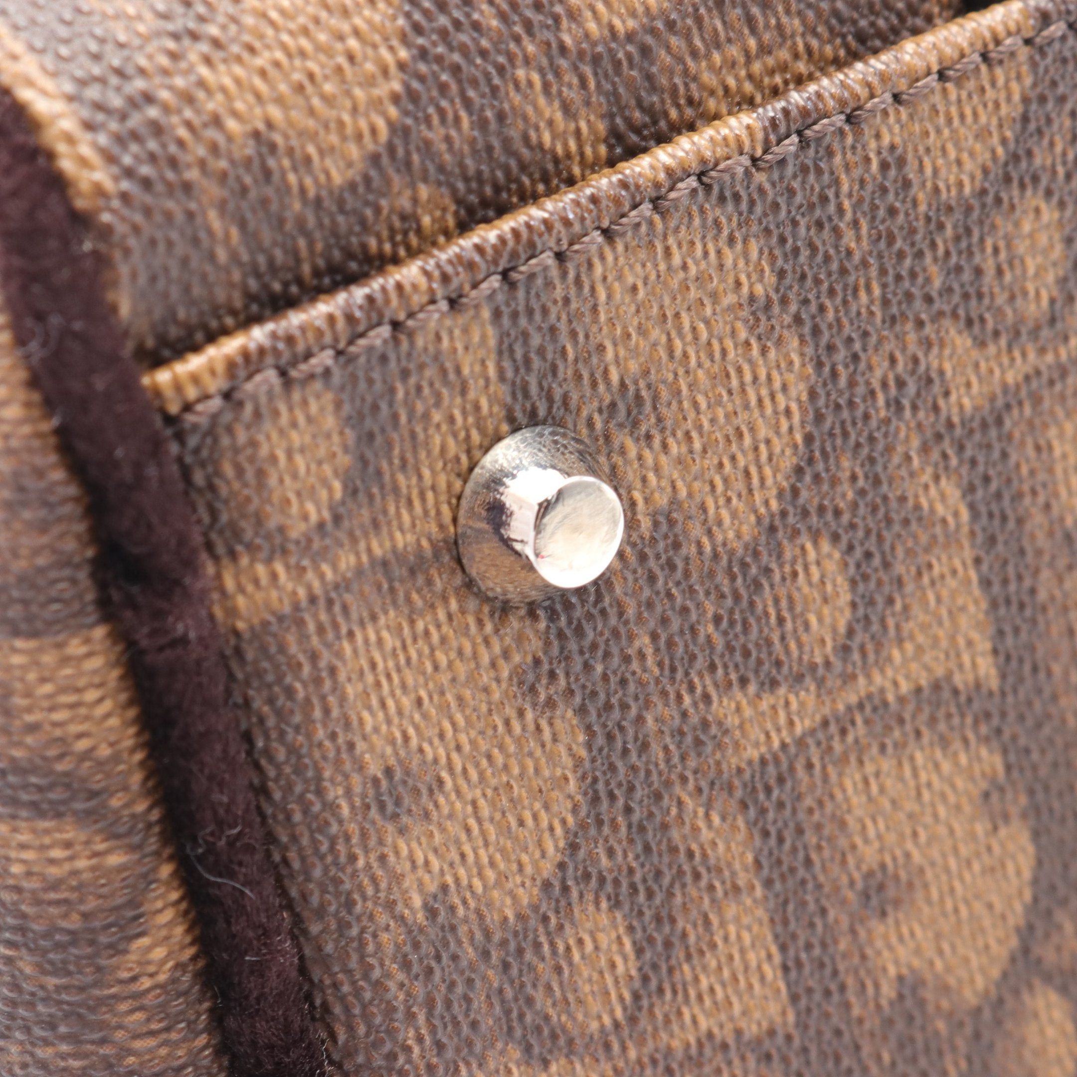 Dior Dior Oblique Handbag Mini Boston Bag Flower Motif Velor Brown Dark Size ONE SIZE - 5 Thumbnail